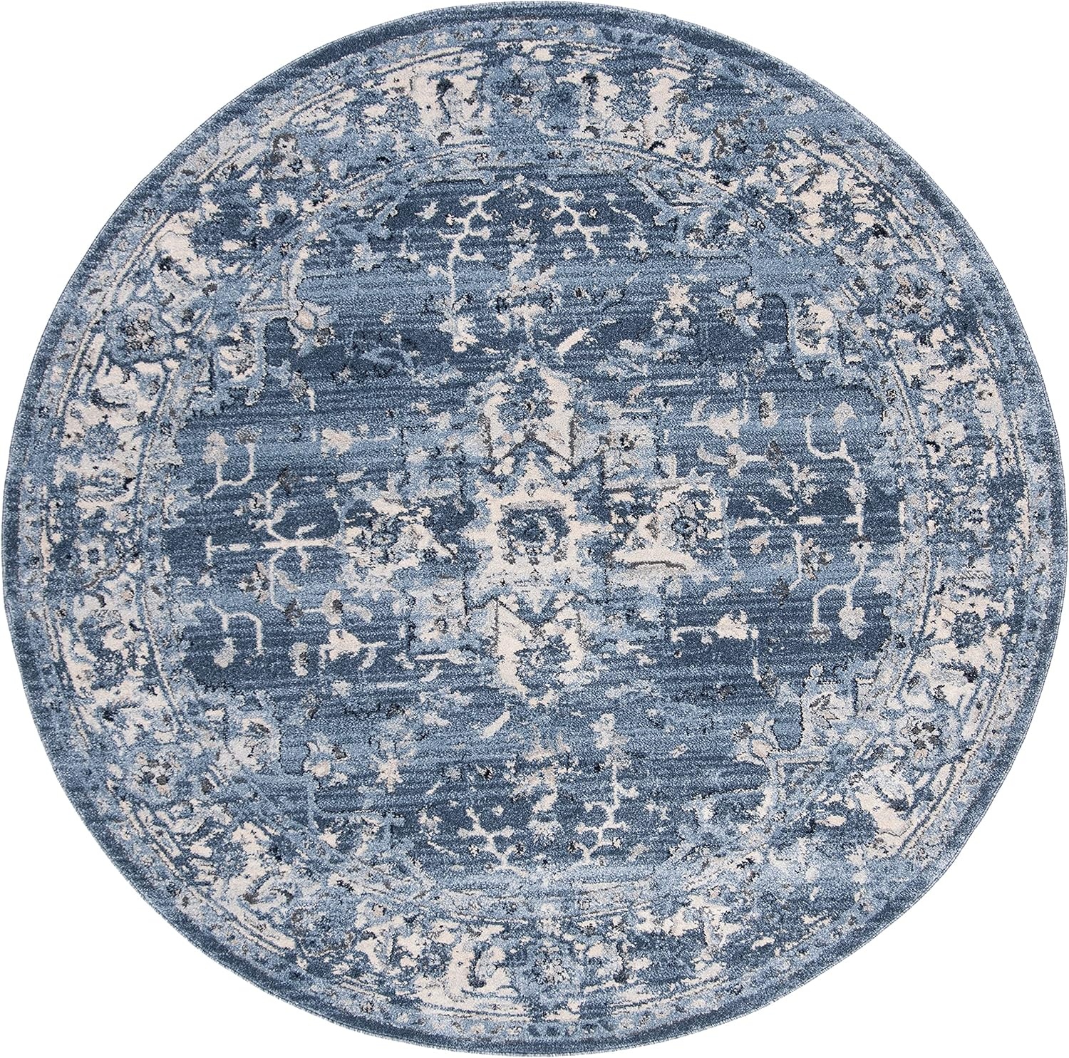 image:imageSAFAVIEH Area Rug 8x10 Charleston Collection Large Navy amp Creme Oriental Distressed Design NonShedding amp Easy Cleaning Ideal for Living Room Bedroom Office Dining Space CHL411NNavyCreme