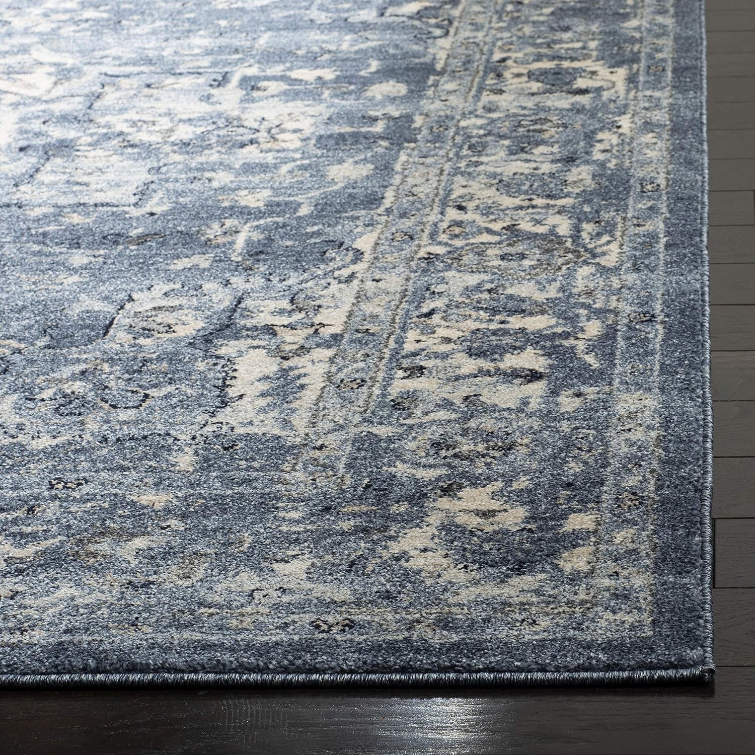 image:imageSAFAVIEH Area Rug 8x10 Charleston Collection Large Navy amp Creme Oriental Distressed Design NonShedding amp Easy Cleaning Ideal for Living Room Bedroom Office Dining Space CHL411NNavyCreme