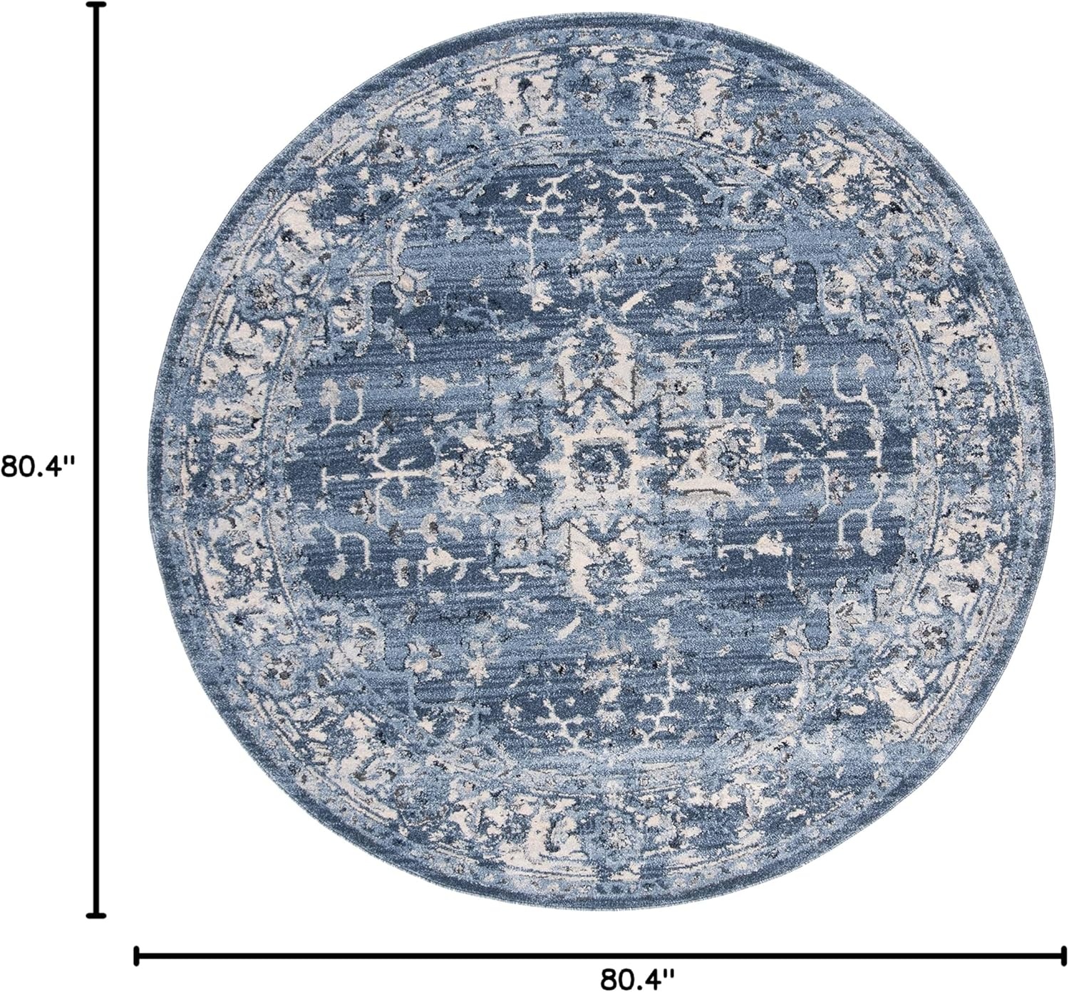 image:imageSAFAVIEH Area Rug 8x10 Charleston Collection Large Navy amp Creme Oriental Distressed Design NonShedding amp Easy Cleaning Ideal for Living Room Bedroom Office Dining Space CHL411NNavyCreme