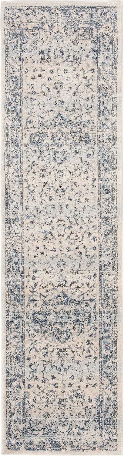 image:imageSAFAVIEH Area Rug 8x10 Charleston Collection Large Navy amp Creme Oriental Distressed Design NonShedding amp Easy Cleaning Ideal for Living Room Bedroom Office Dining Space CHL411NIvoryNavy