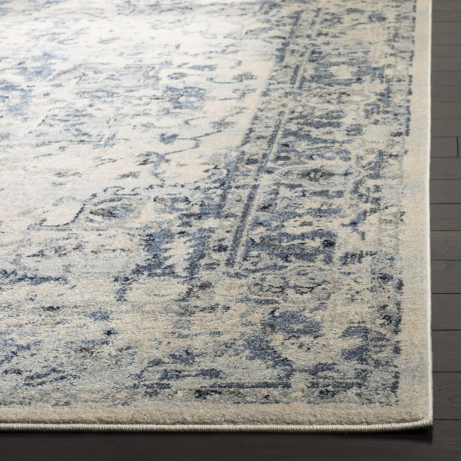image:imageSAFAVIEH Area Rug 8x10 Charleston Collection Large Navy amp Creme Oriental Distressed Design NonShedding amp Easy Cleaning Ideal for Living Room Bedroom Office Dining Space CHL411NIvoryNavy