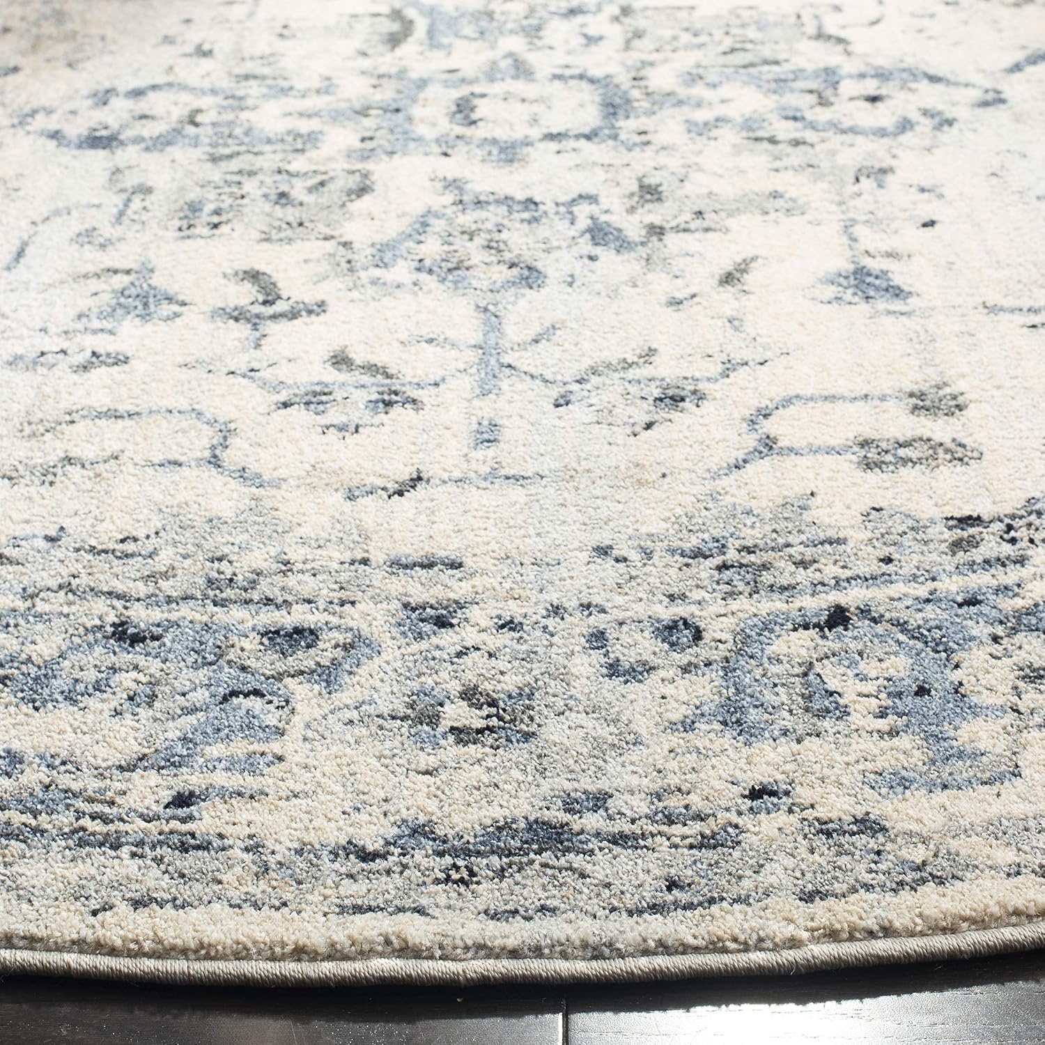 image:imageSAFAVIEH Area Rug 8x10 Charleston Collection Large Navy amp Creme Oriental Distressed Design NonShedding amp Easy Cleaning Ideal for Living Room Bedroom Office Dining Space CHL411NIvoryNavy