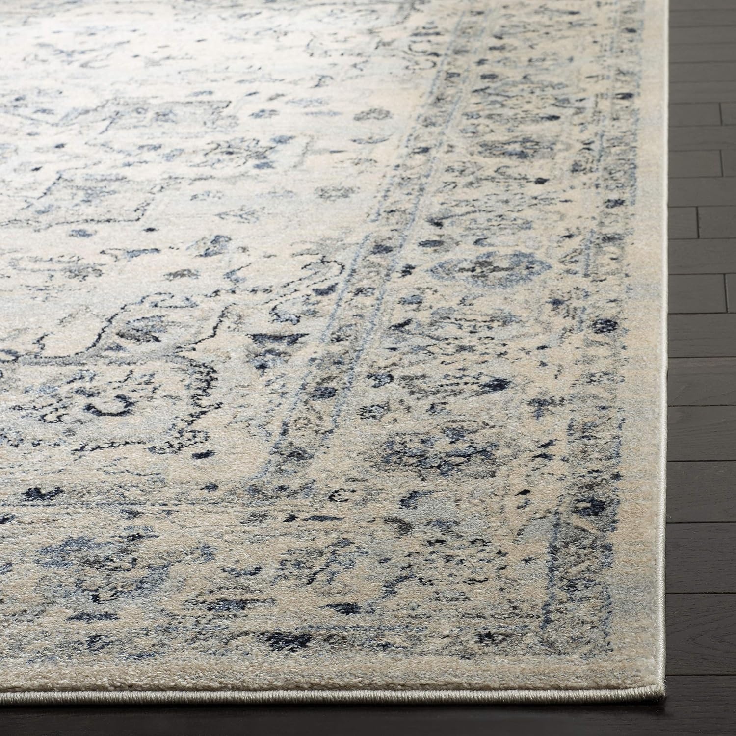 image:imageSAFAVIEH Area Rug 8x10 Charleston Collection Large Navy amp Creme Oriental Distressed Design NonShedding amp Easy Cleaning Ideal for Living Room Bedroom Office Dining Space CHL411NIvoryLight Blue