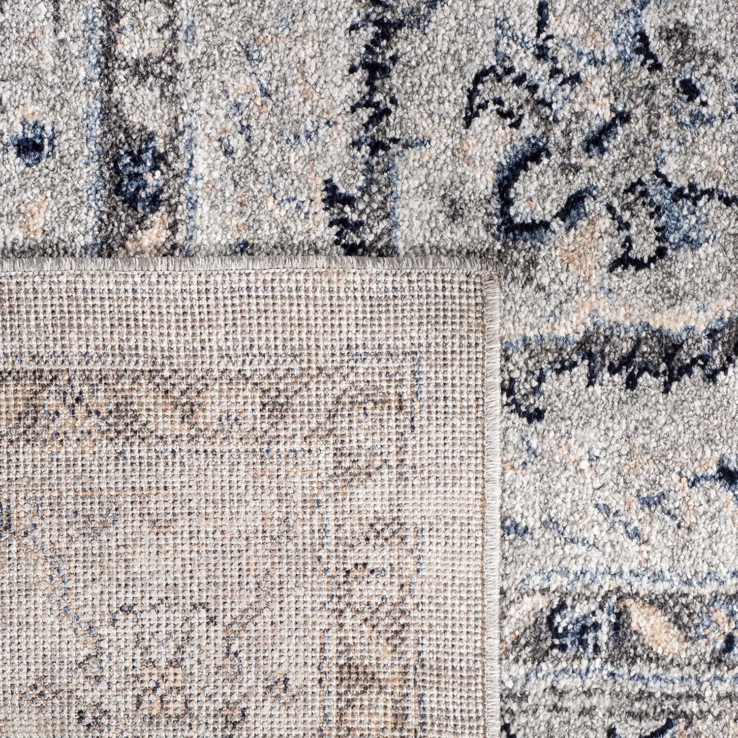 image:imageSAFAVIEH Area Rug 8x10 Charleston Collection Large Navy amp Creme Oriental Distressed Design NonShedding amp Easy Cleaning Ideal for Living Room Bedroom Office Dining Space CHL411NGreyDark Grey
