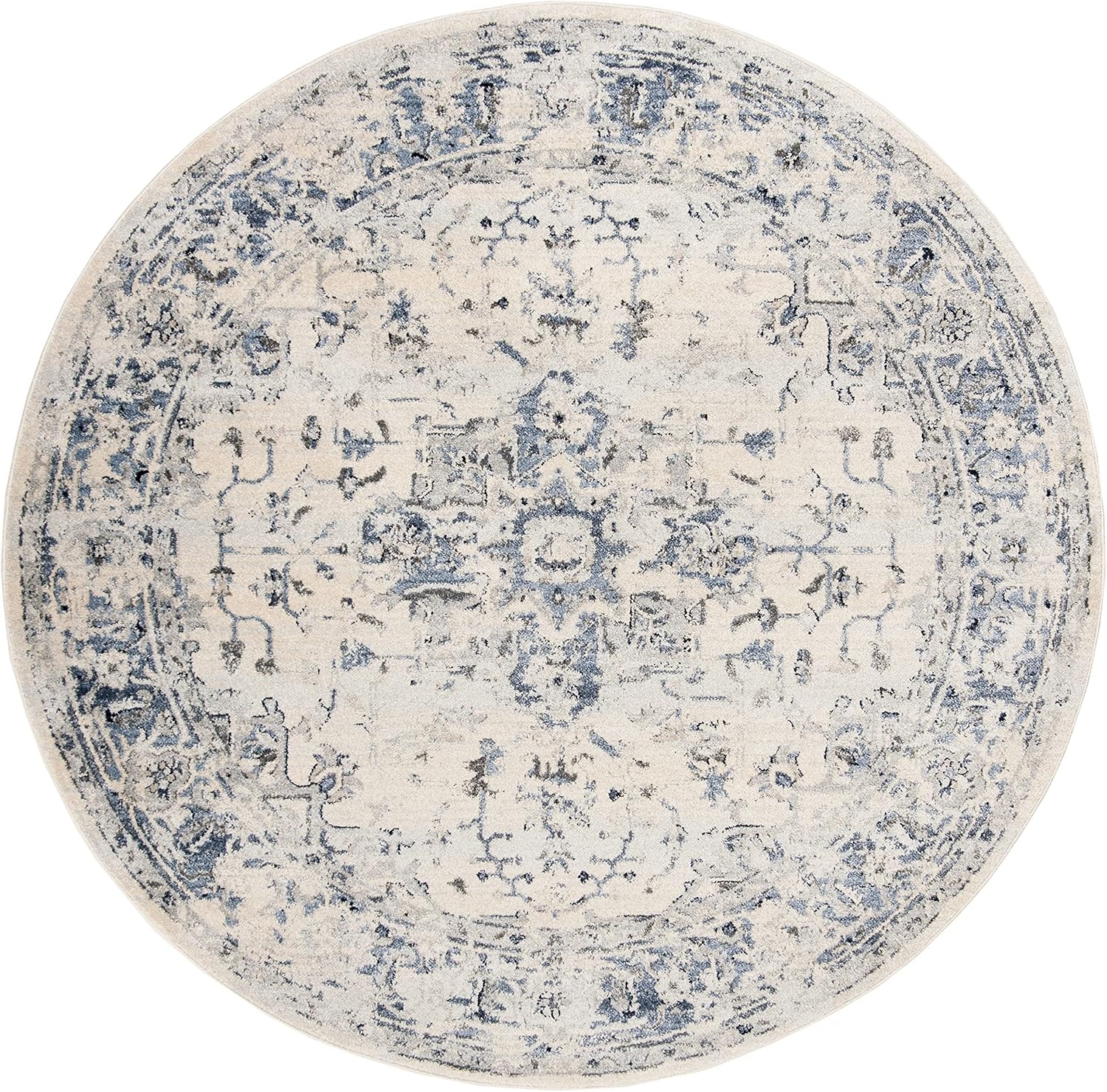 image:imageSAFAVIEH Area Rug 8x10 Charleston Collection Large Navy amp Creme Oriental Distressed Design NonShedding amp Easy Cleaning Ideal for Living Room Bedroom Office Dining Space CHL411NIvoryNavy