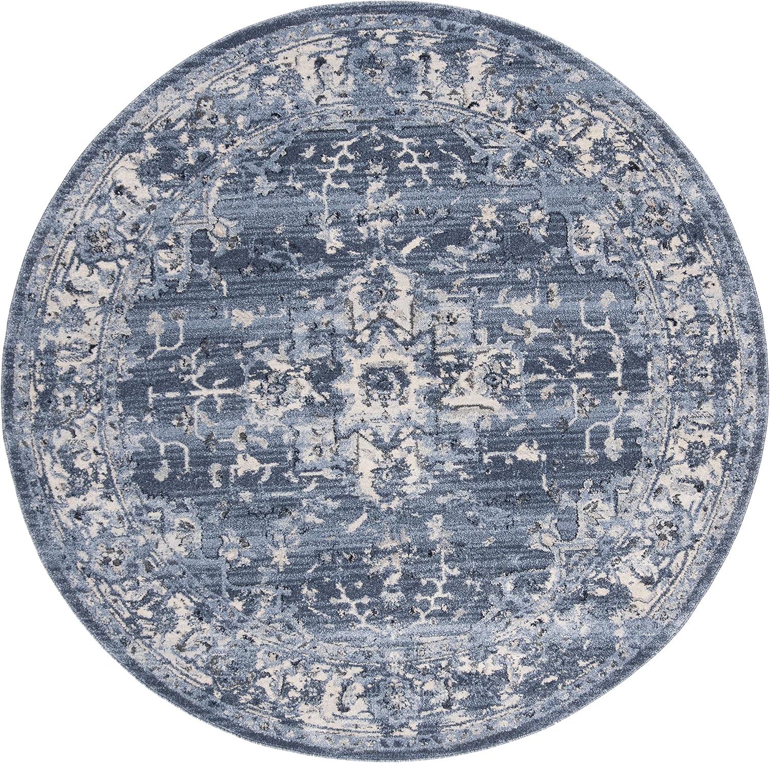 image:imageSAFAVIEH Area Rug 8x10 Charleston Collection Large Navy amp Creme Oriental Distressed Design NonShedding amp Easy Cleaning Ideal for Living Room Bedroom Office Dining Space CHL411NNavyCreme