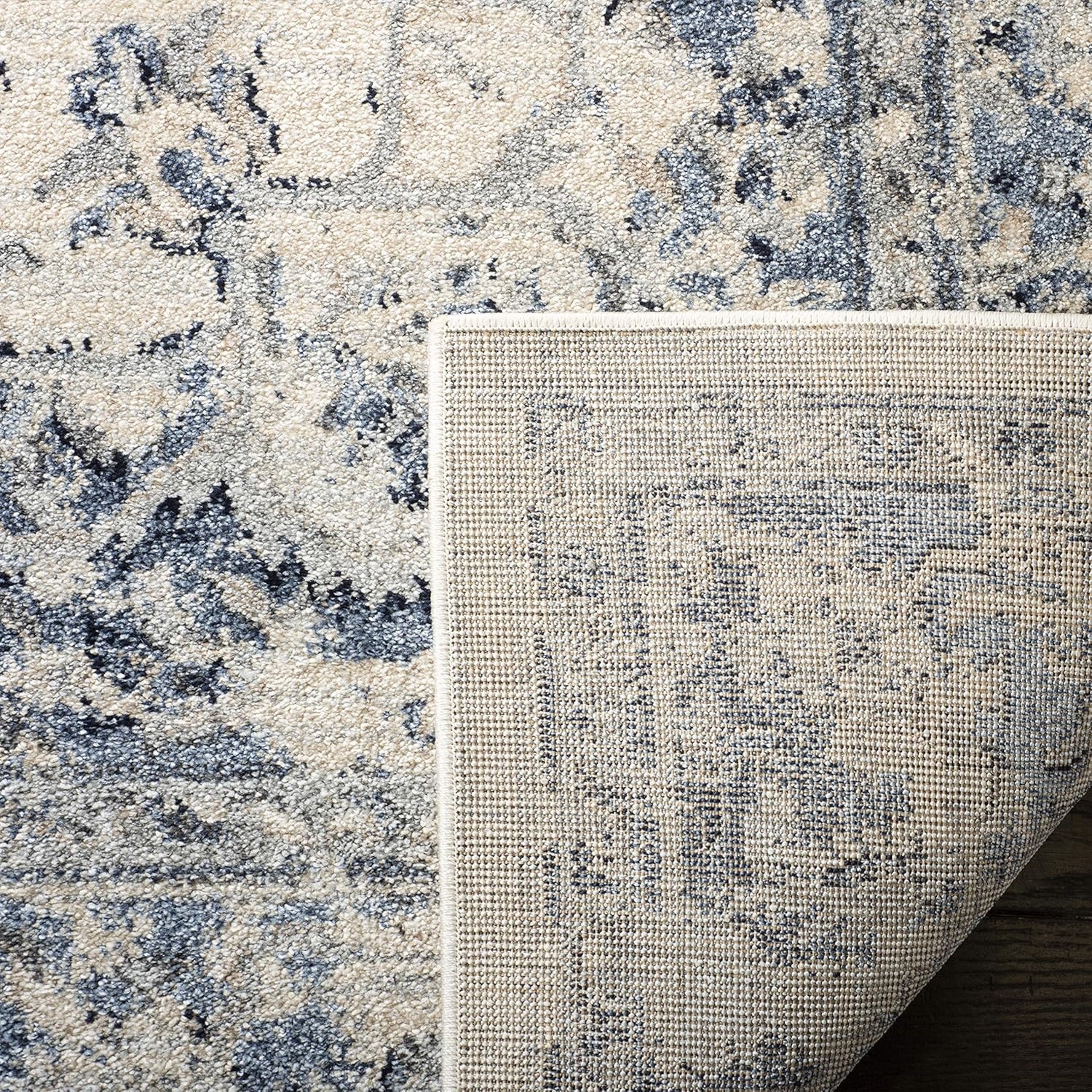 image:imageSAFAVIEH Area Rug 8x10 Charleston Collection Large Navy amp Creme Oriental Distressed Design NonShedding amp Easy Cleaning Ideal for Living Room Bedroom Office Dining Space CHL411NIvoryNavy