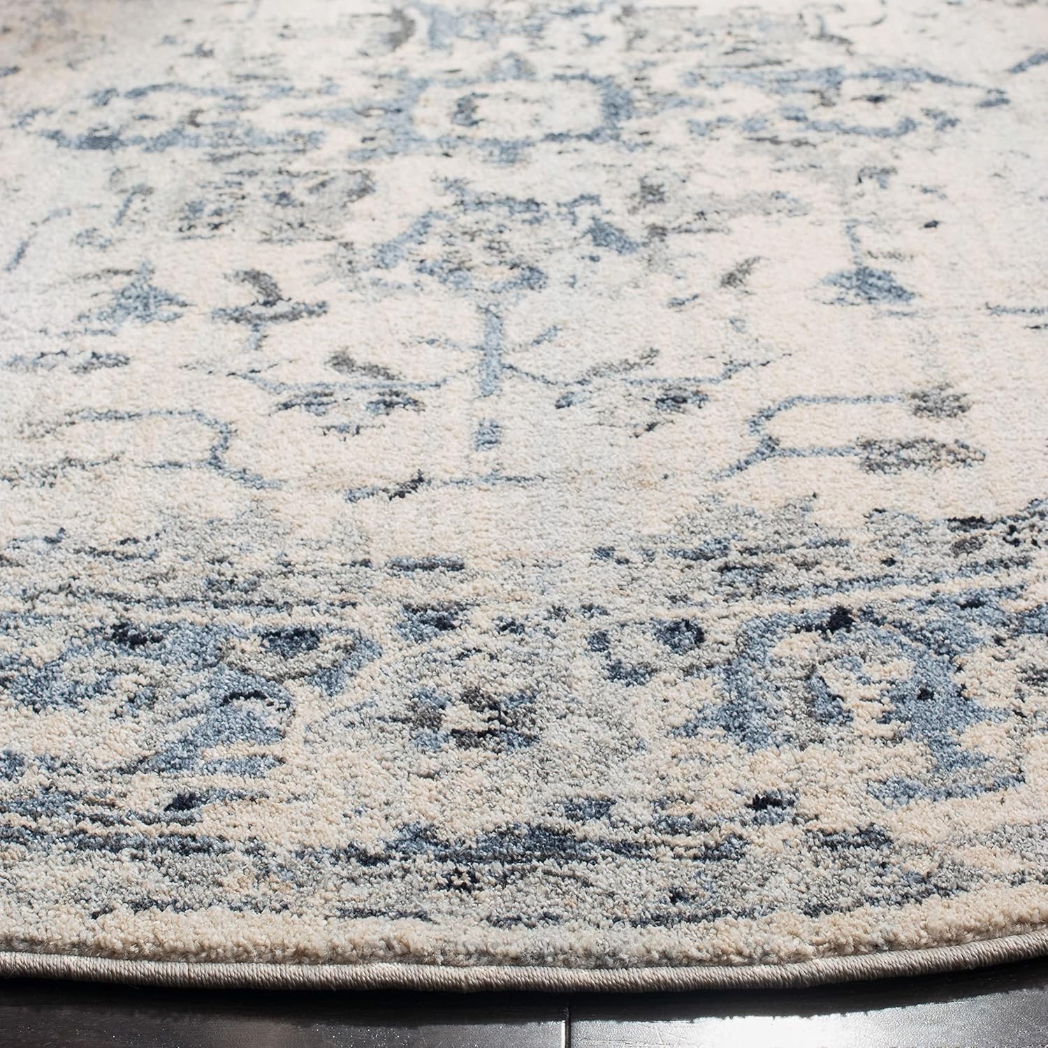 image:imageSAFAVIEH Area Rug 8x10 Charleston Collection Large Navy amp Creme Oriental Distressed Design NonShedding amp Easy Cleaning Ideal for Living Room Bedroom Office Dining Space CHL411NIvoryNavy