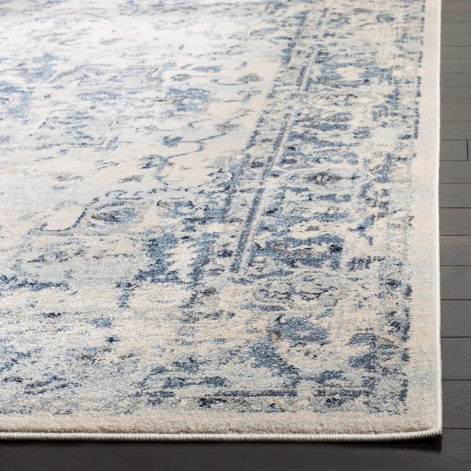 image:imageSAFAVIEH Area Rug 8x10 Charleston Collection Large Navy amp Creme Oriental Distressed Design NonShedding amp Easy Cleaning Ideal for Living Room Bedroom Office Dining Space CHL411NIvoryNavy