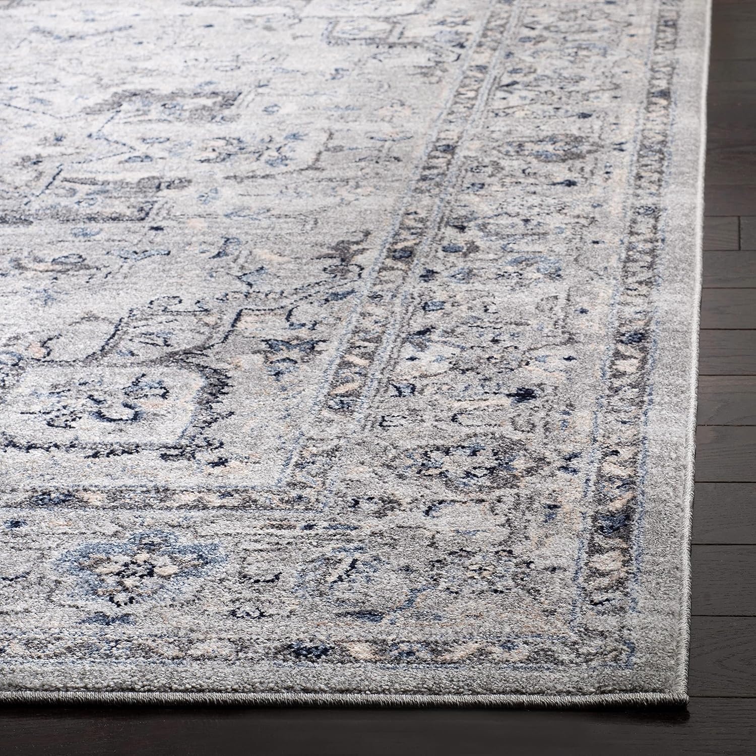 image:imageSAFAVIEH Area Rug 8x10 Charleston Collection Large Navy amp Creme Oriental Distressed Design NonShedding amp Easy Cleaning Ideal for Living Room Bedroom Office Dining Space CHL411NGreyDark Grey