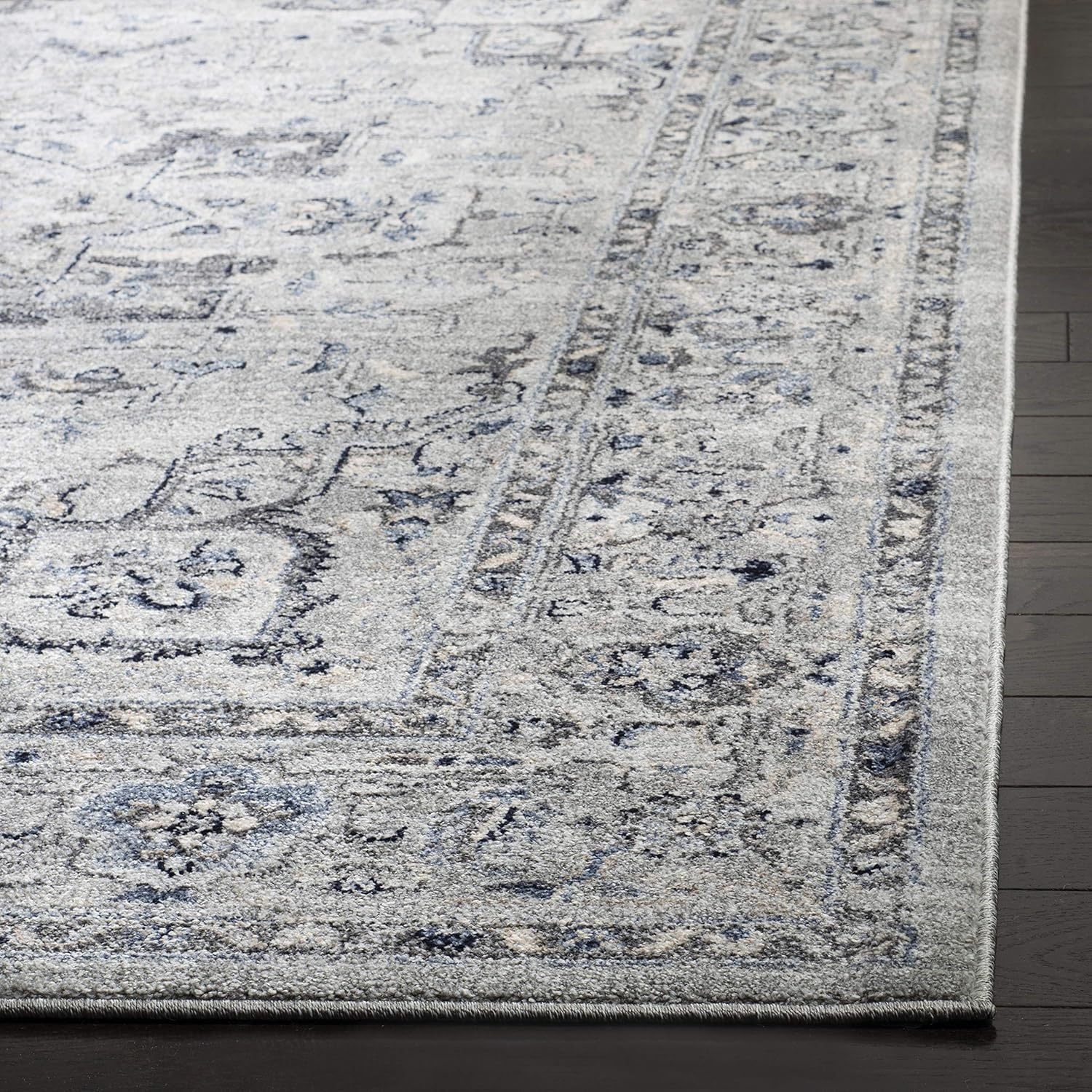 image:imageSAFAVIEH Area Rug 8x10 Charleston Collection Large Navy amp Creme Oriental Distressed Design NonShedding amp Easy Cleaning Ideal for Living Room Bedroom Office Dining Space CHL411NGreyDark Grey