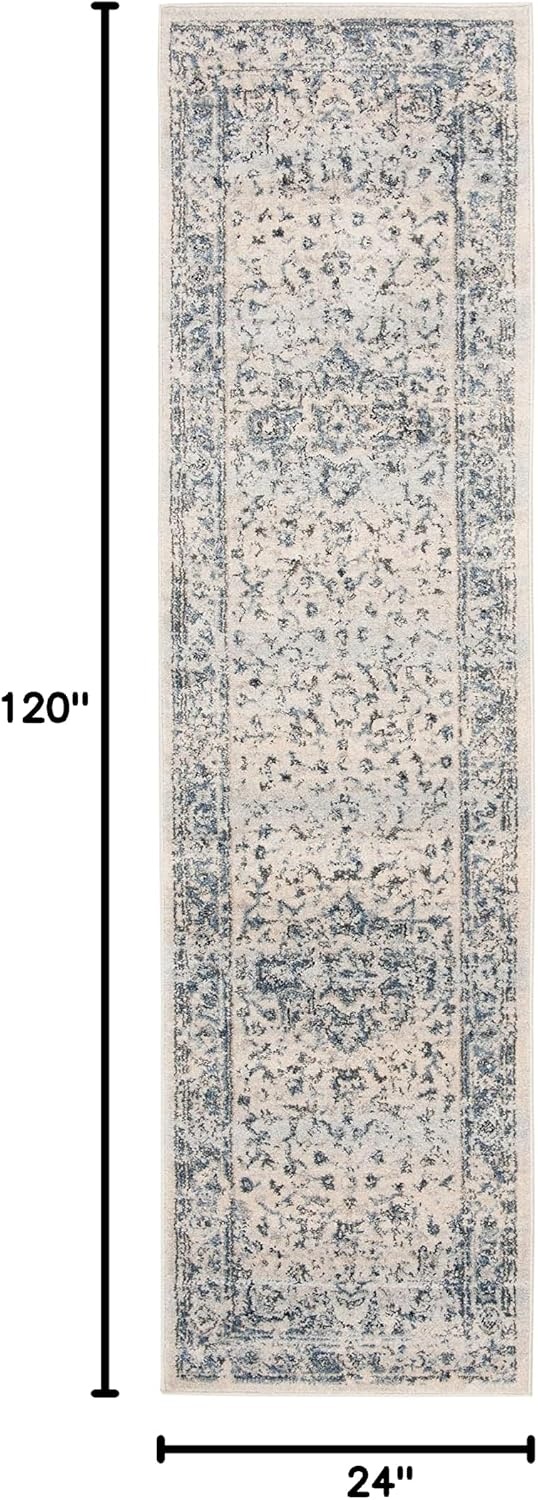image:imageSAFAVIEH Area Rug 8x10 Charleston Collection Large Navy amp Creme Oriental Distressed Design NonShedding amp Easy Cleaning Ideal for Living Room Bedroom Office Dining Space CHL411NIvoryNavy