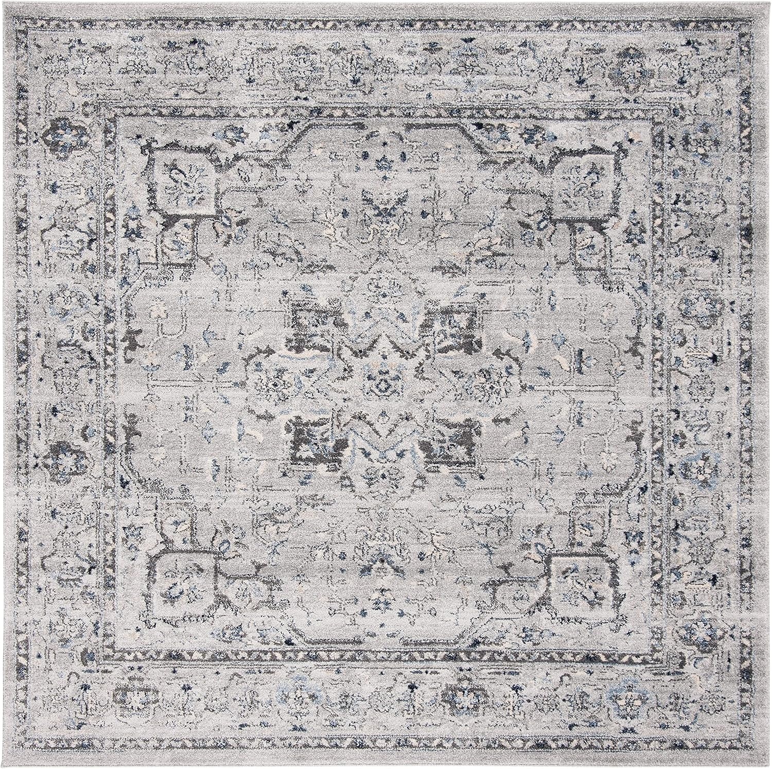 image:imageSAFAVIEH Area Rug 8x10 Charleston Collection Large Navy amp Creme Oriental Distressed Design NonShedding amp Easy Cleaning Ideal for Living Room Bedroom Office Dining Space CHL411NGreyDark Grey