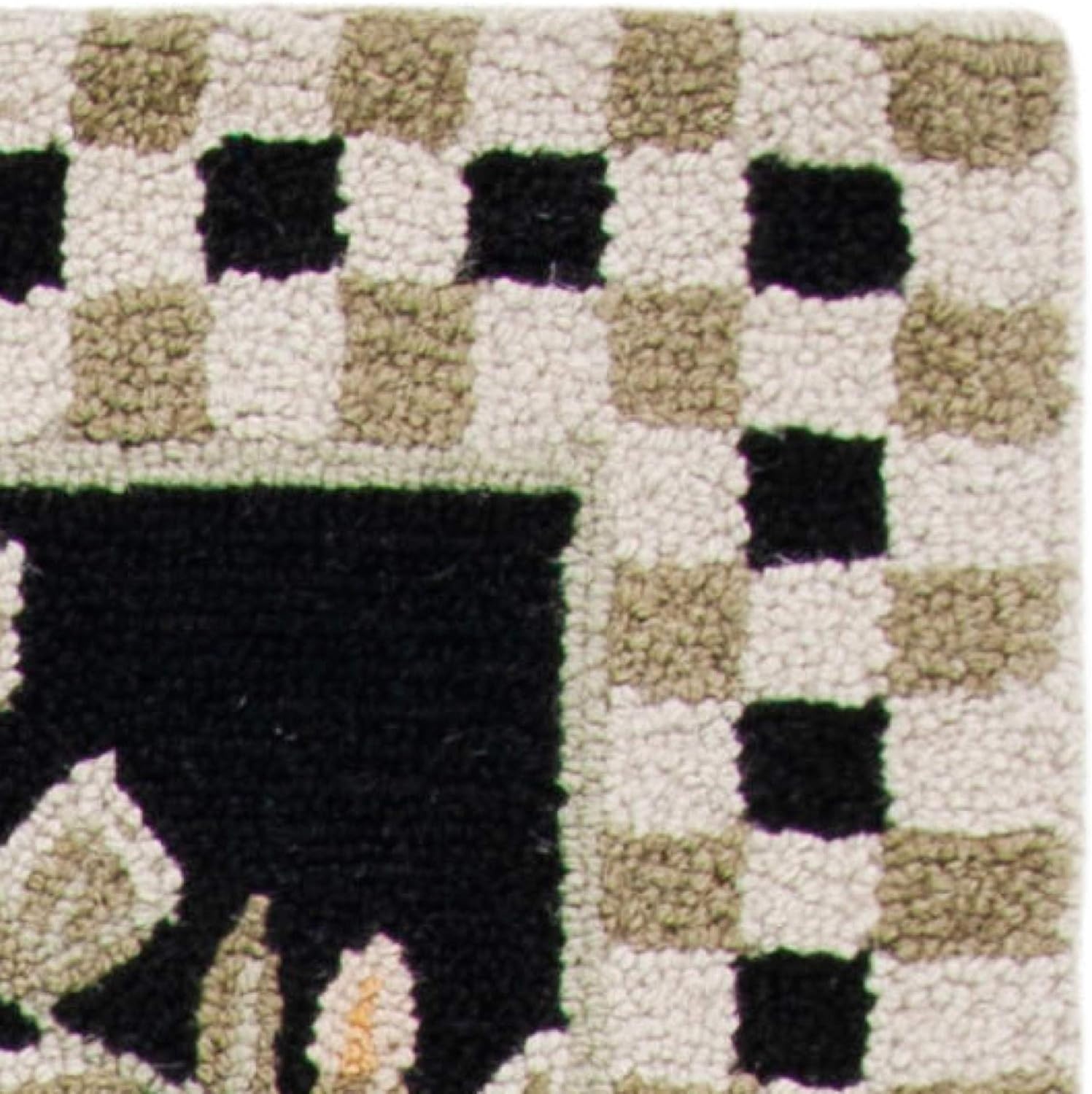 image:imageSAFAVIEH Area Rug 8x10 Chelsea Collection Large Ivory amp Green HandHooked Wool French Country Design Ideal for Living Room Bedroom Office Dining Space HK55ABlack