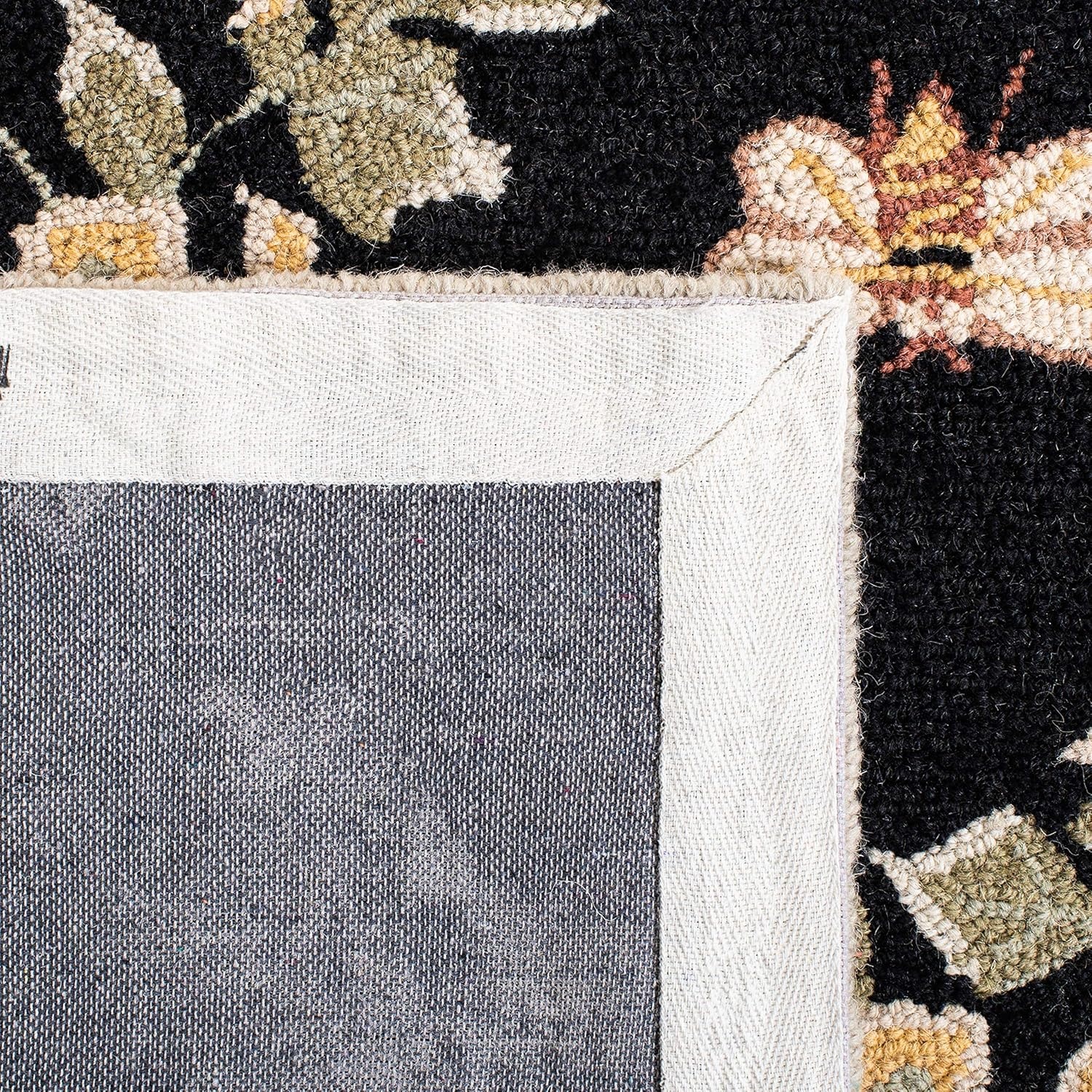 image:imageSAFAVIEH Area Rug 8x10 Chelsea Collection Large Ivory amp Green HandHooked Wool French Country Design Ideal for Living Room Bedroom Office Dining Space HK55ABlack