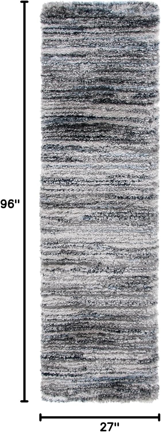 image:imageSAFAVIEH Area Rug 8x10 Cloud Shag Collection Large Grey amp Blue Modern Design NonShedding amp Easy Cleaning Ultra Plush Thick Pile Ideal for Living Room Bedroom Dining Space CLD111FGreyBlue