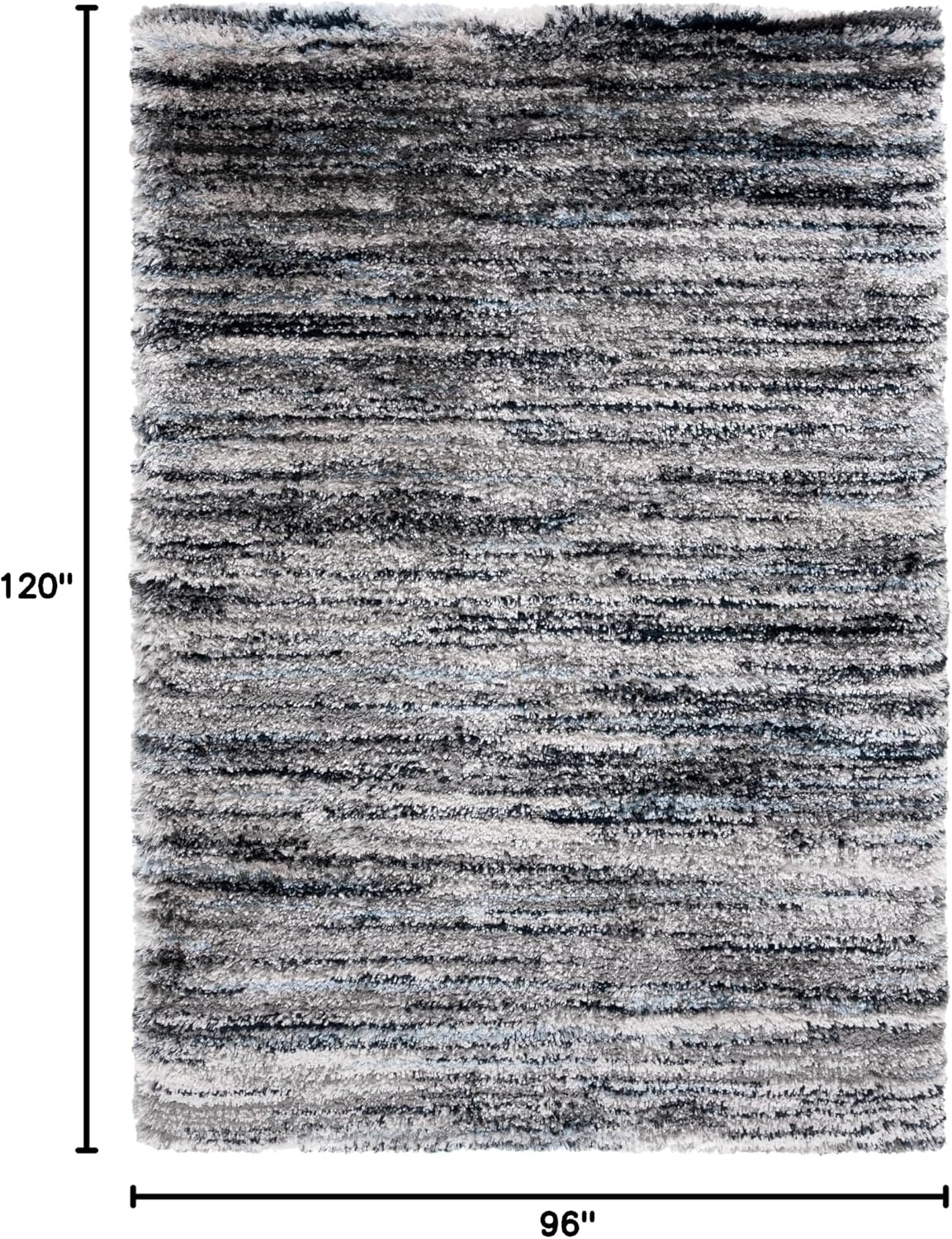 image:imageSAFAVIEH Area Rug 8x10 Cloud Shag Collection Large Grey amp Blue Modern Design NonShedding amp Easy Cleaning Ultra Plush Thick Pile Ideal for Living Room Bedroom Dining Space CLD111FGreyBlue