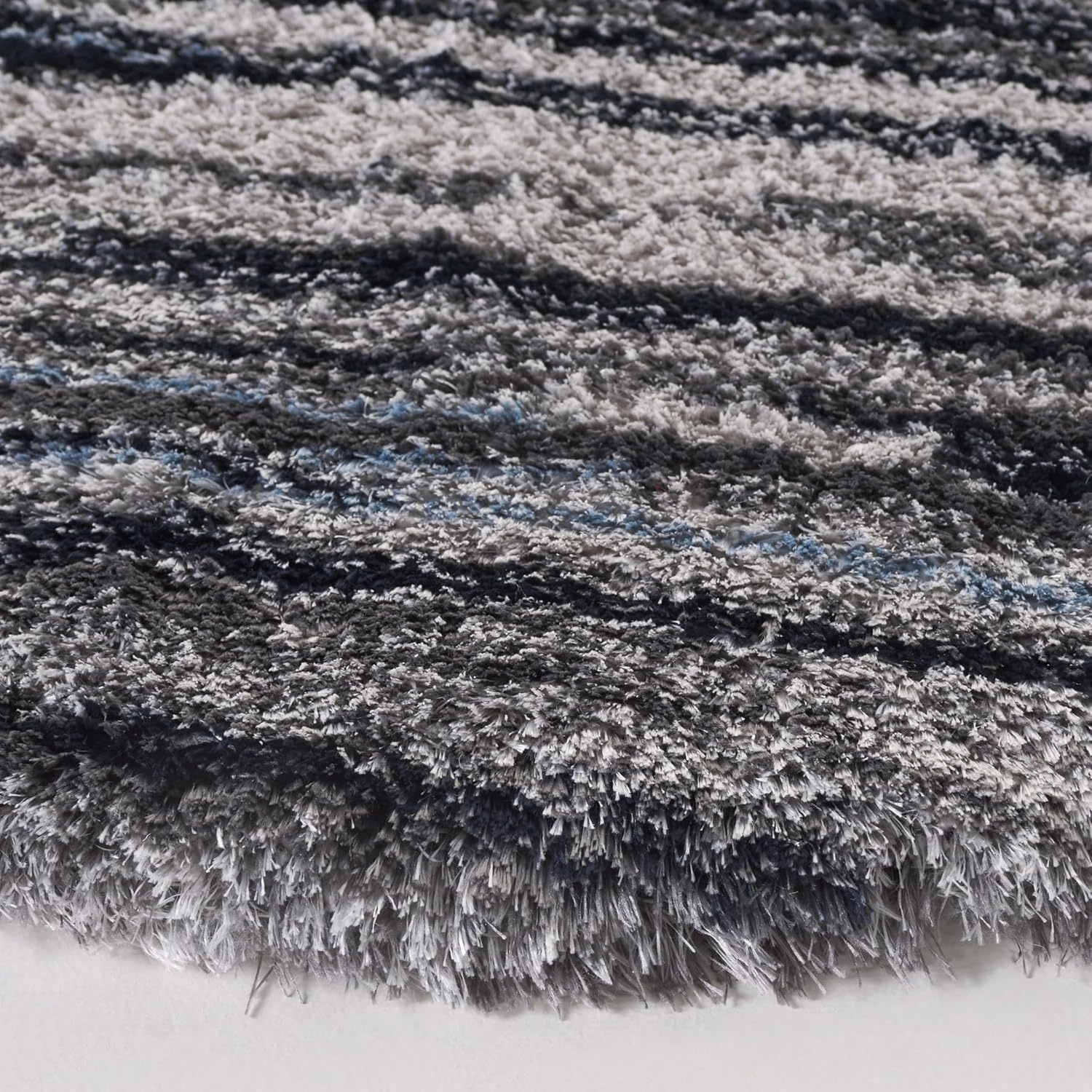 image:imageSAFAVIEH Area Rug 8x10 Cloud Shag Collection Large Grey amp Blue Modern Design NonShedding amp Easy Cleaning Ultra Plush Thick Pile Ideal for Living Room Bedroom Dining Space CLD111FGreyBlue