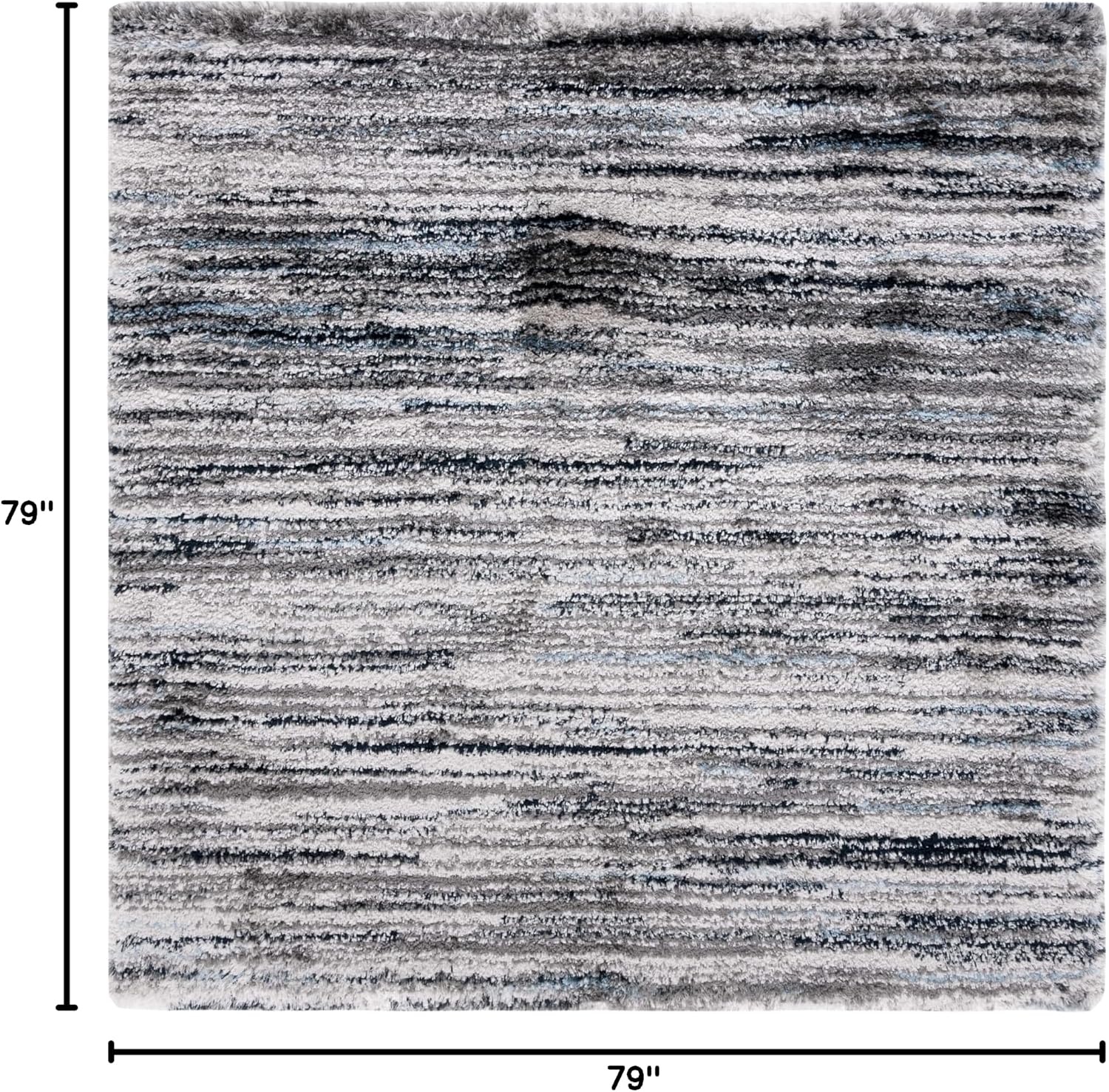 image:imageSAFAVIEH Area Rug 8x10 Cloud Shag Collection Large Grey amp Blue Modern Design NonShedding amp Easy Cleaning Ultra Plush Thick Pile Ideal for Living Room Bedroom Dining Space CLD111FGreyBlue