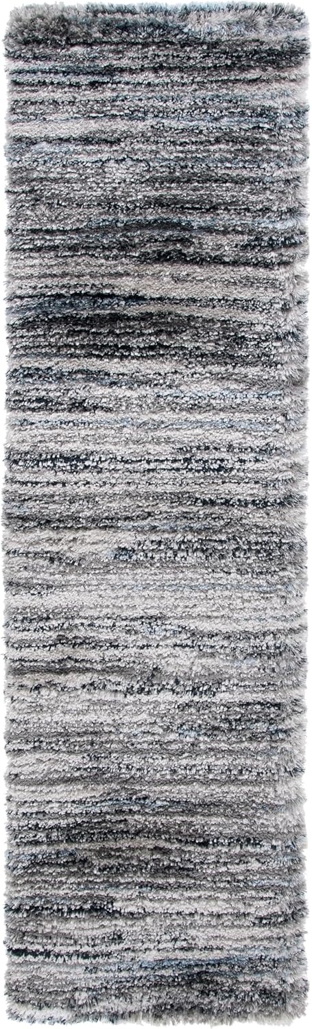 image:imageSAFAVIEH Area Rug 8x10 Cloud Shag Collection Large Grey amp Blue Modern Design NonShedding amp Easy Cleaning Ultra Plush Thick Pile Ideal for Living Room Bedroom Dining Space CLD111FGreyBlue