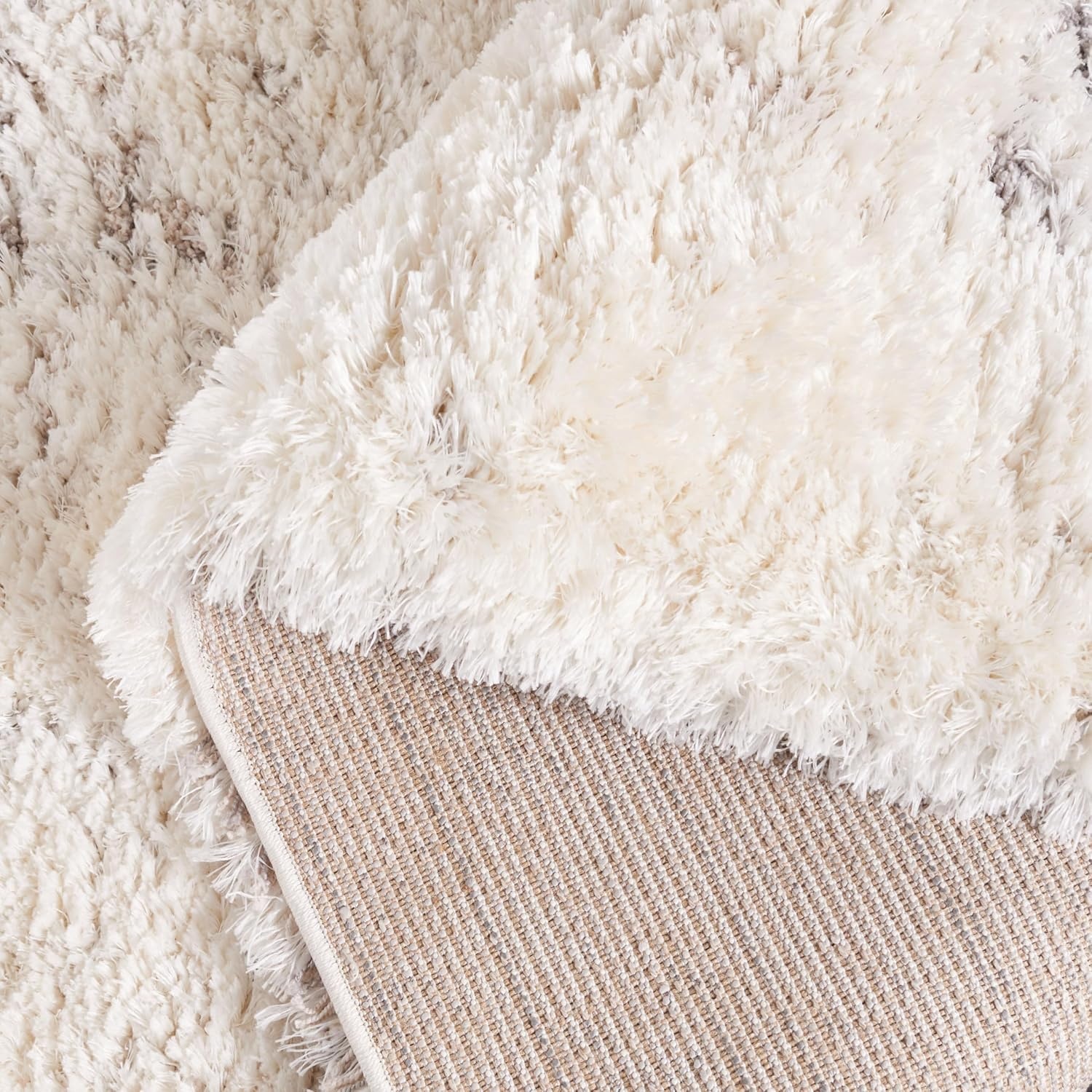 image:imageSAFAVIEH Area Rug 8x10 Cloud Shag Collection Large Grey amp Blue Modern Design NonShedding amp Easy Cleaning Ultra Plush Thick Pile Ideal for Living Room Bedroom Dining Space CLD110FIvoryGrey