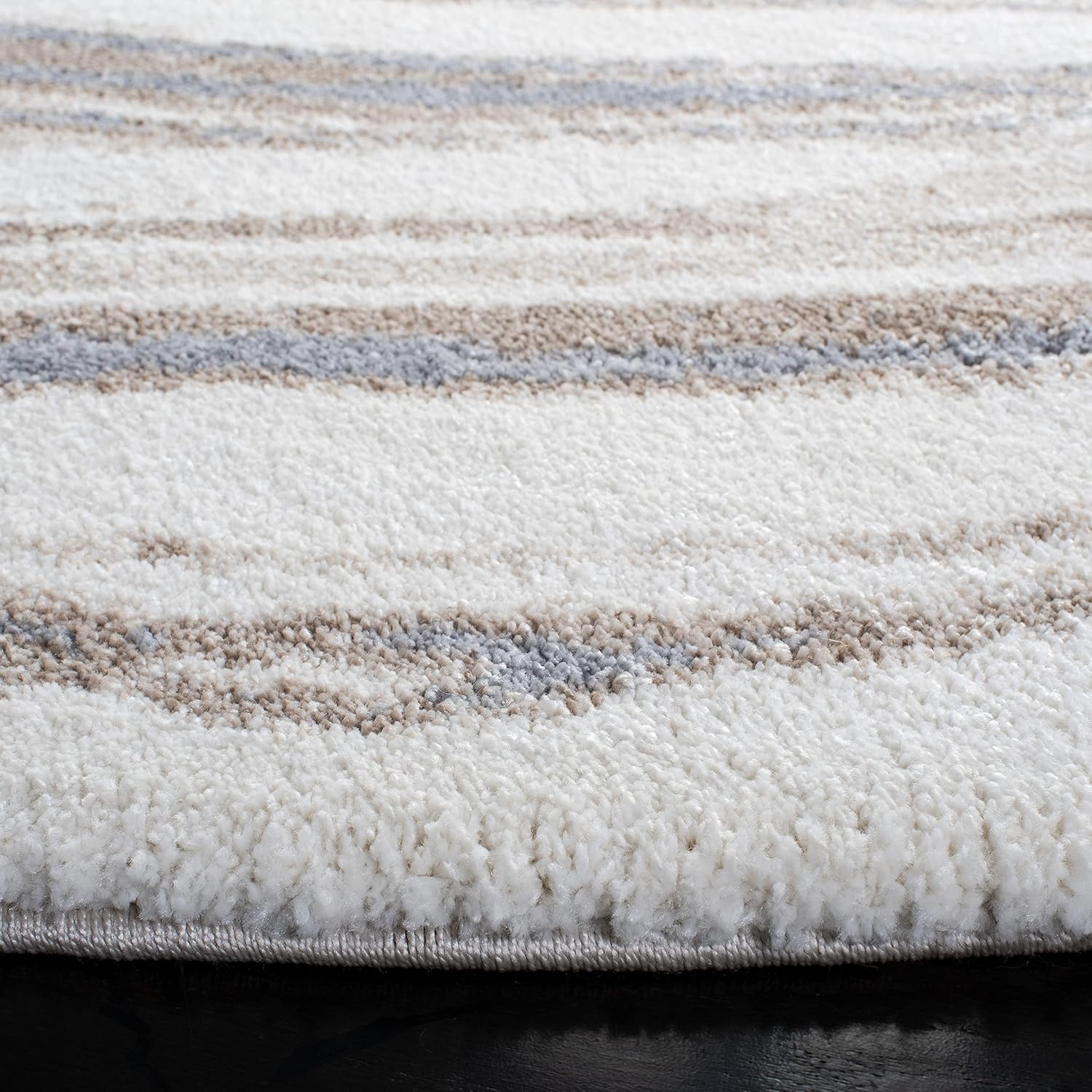 image:imageSAFAVIEH Area Rug 8x10 Cyrus Shag Collection Large Ivory amp Grey Modern Abstract Design NonShedding amp Easy Cleaning Ideal for Living Room Bedroom Office Dining Space CYR130AIvoryGrey