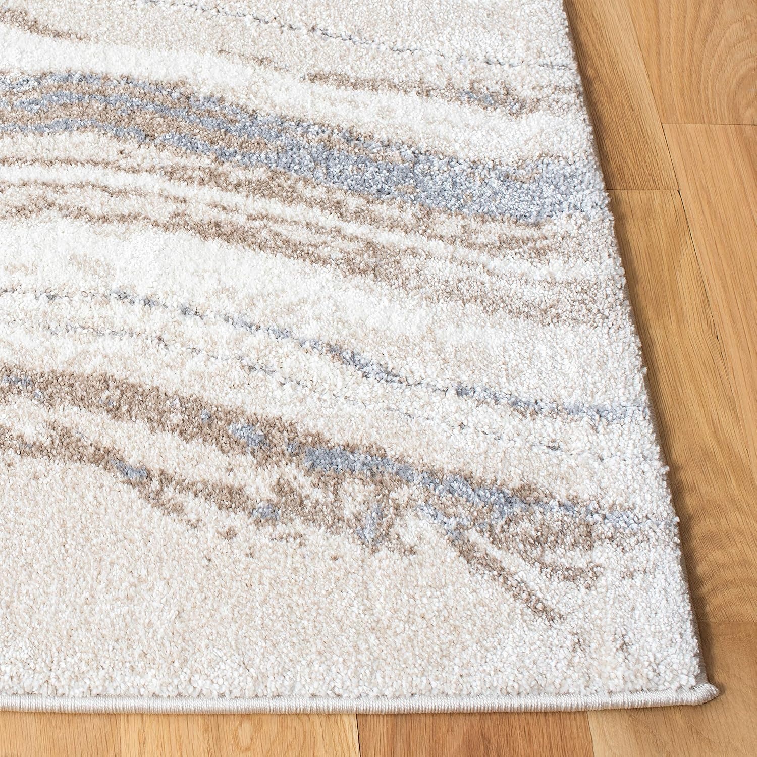 image:imageSAFAVIEH Area Rug 8x10 Cyrus Shag Collection Large Ivory amp Grey Modern Abstract Design NonShedding amp Easy Cleaning Ideal for Living Room Bedroom Office Dining Space CYR130AIvoryGrey