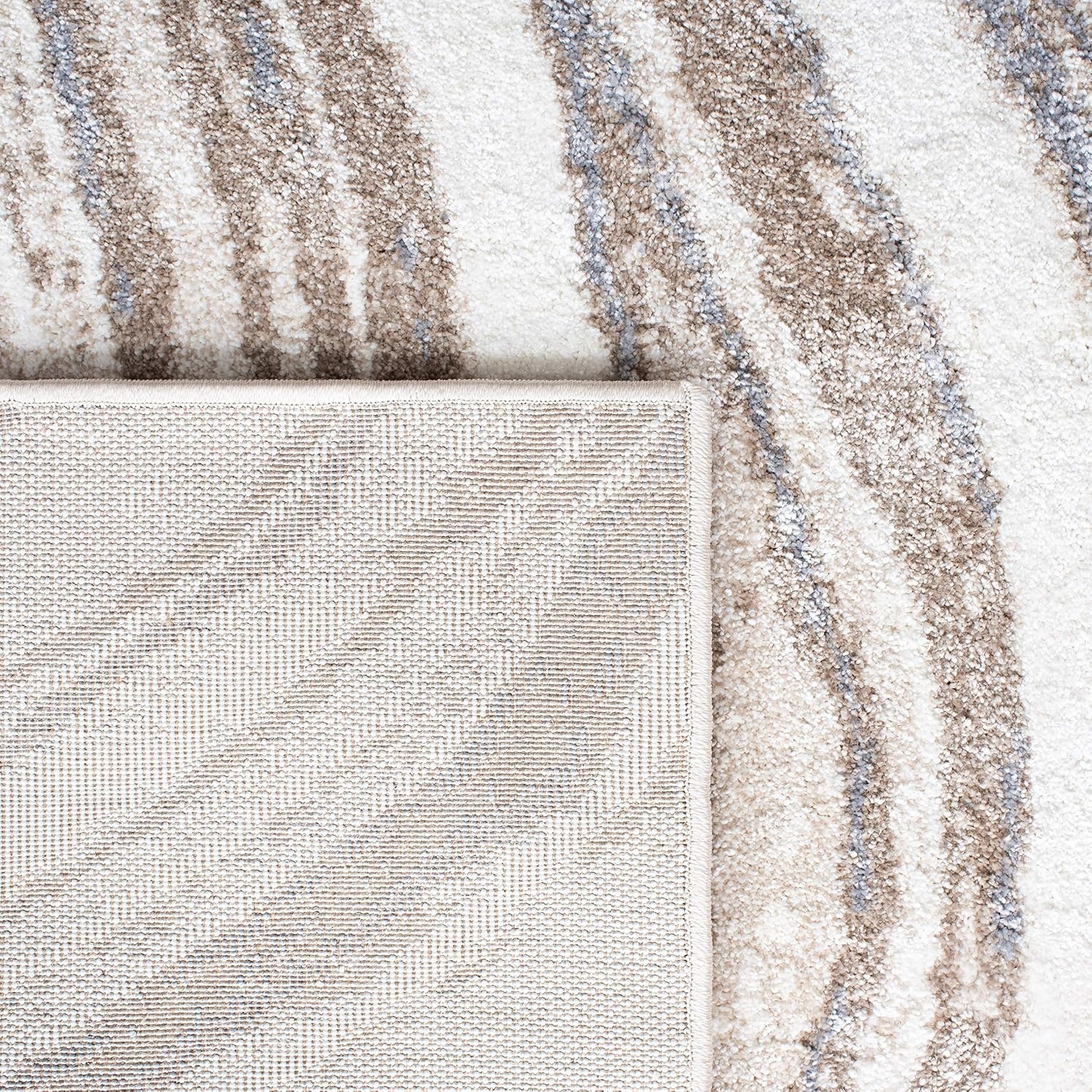 image:imageSAFAVIEH Area Rug 8x10 Cyrus Shag Collection Large Ivory amp Grey Modern Abstract Design NonShedding amp Easy Cleaning Ideal for Living Room Bedroom Office Dining Space CYR130AIvoryGrey