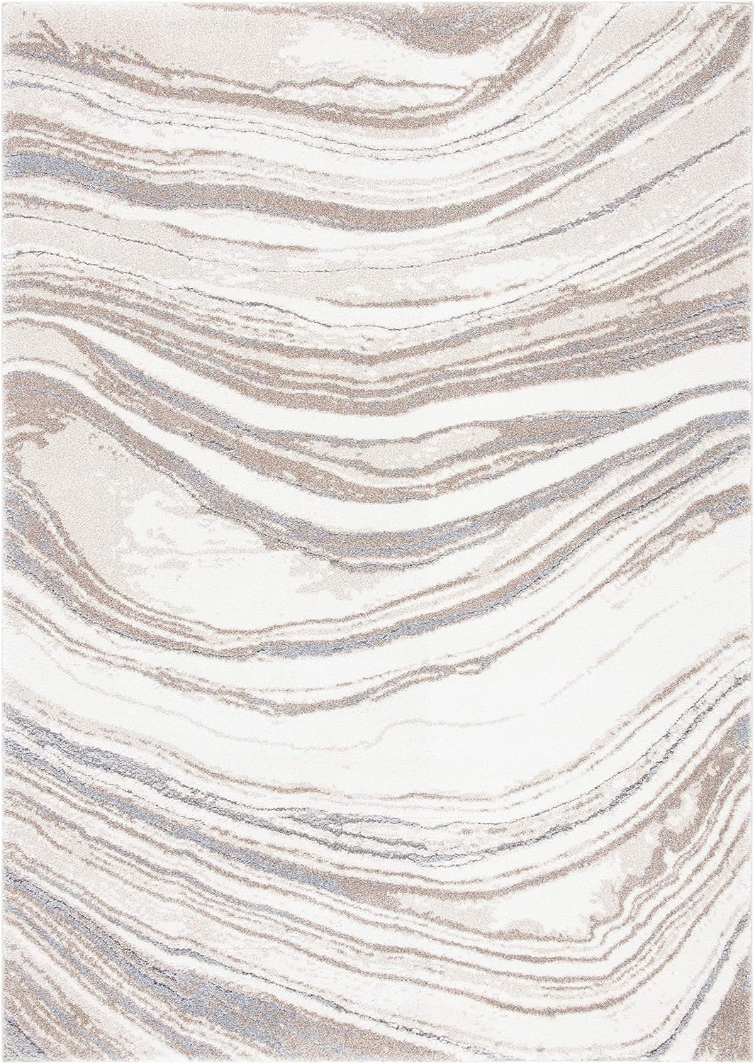 image:imageSAFAVIEH Area Rug 8x10 Cyrus Shag Collection Large Ivory amp Grey Modern Abstract Design NonShedding amp Easy Cleaning Ideal for Living Room Bedroom Office Dining Space CYR130AIvoryGrey