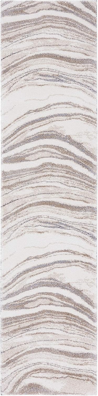 image:imageSAFAVIEH Area Rug 8x10 Cyrus Shag Collection Large Ivory amp Grey Modern Abstract Design NonShedding amp Easy Cleaning Ideal for Living Room Bedroom Office Dining Space CYR130AIvoryGrey
