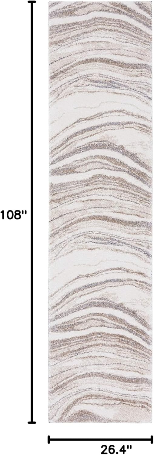 image:imageSAFAVIEH Area Rug 8x10 Cyrus Shag Collection Large Ivory amp Grey Modern Abstract Design NonShedding amp Easy Cleaning Ideal for Living Room Bedroom Office Dining Space CYR130AIvoryGrey