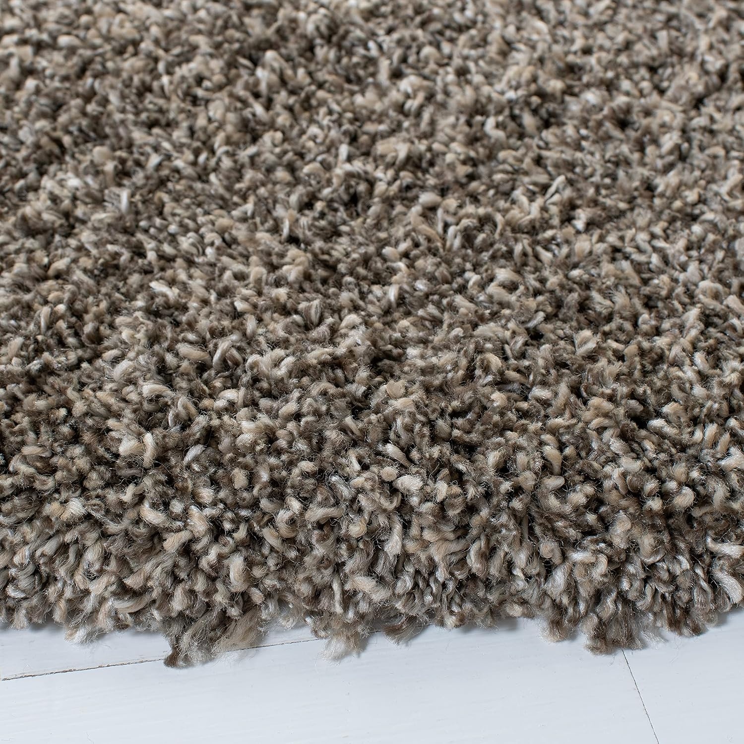 image:imageSAFAVIEH Area Rug 8x10 Evolution Shag Collection Large Grey Solid Design NonShedding amp Easy Cleaning Ultra Plush Thick Pile Ideal for Living Room Bedroom Dining Space EVO520FBrown