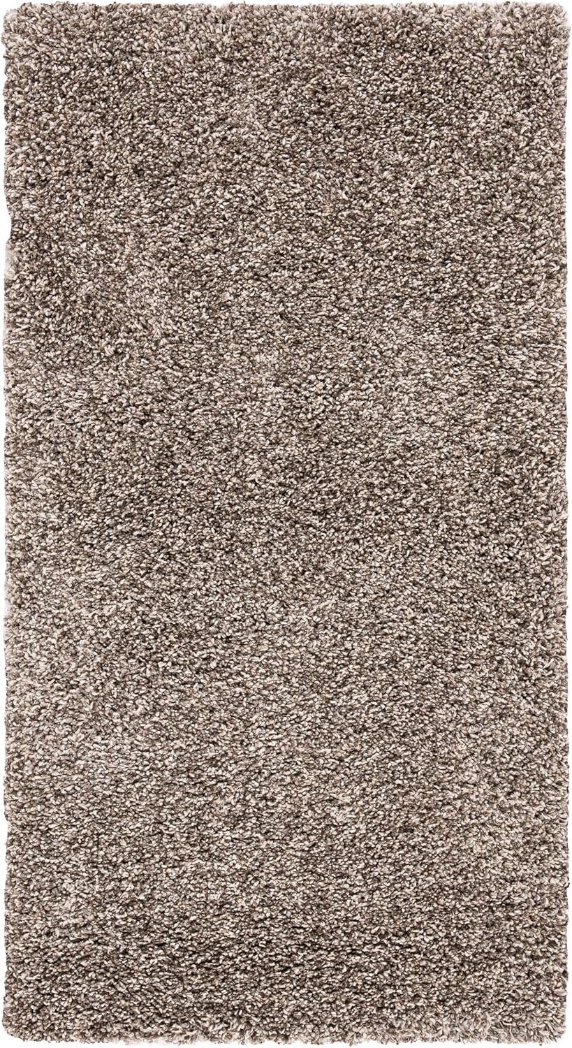 image:imageSAFAVIEH Area Rug 8x10 Evolution Shag Collection Large Grey Solid Design NonShedding amp Easy Cleaning Ultra Plush Thick Pile Ideal for Living Room Bedroom Dining Space EVO520FBrown