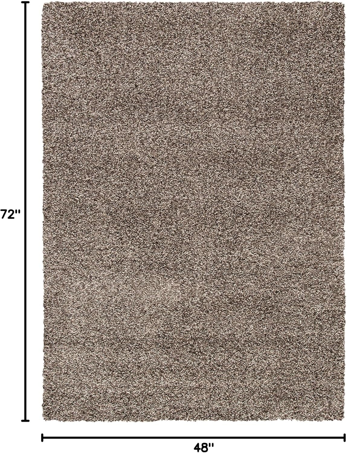 image:imageSAFAVIEH Area Rug 8x10 Evolution Shag Collection Large Grey Solid Design NonShedding amp Easy Cleaning Ultra Plush Thick Pile Ideal for Living Room Bedroom Dining Space EVO520FBrown