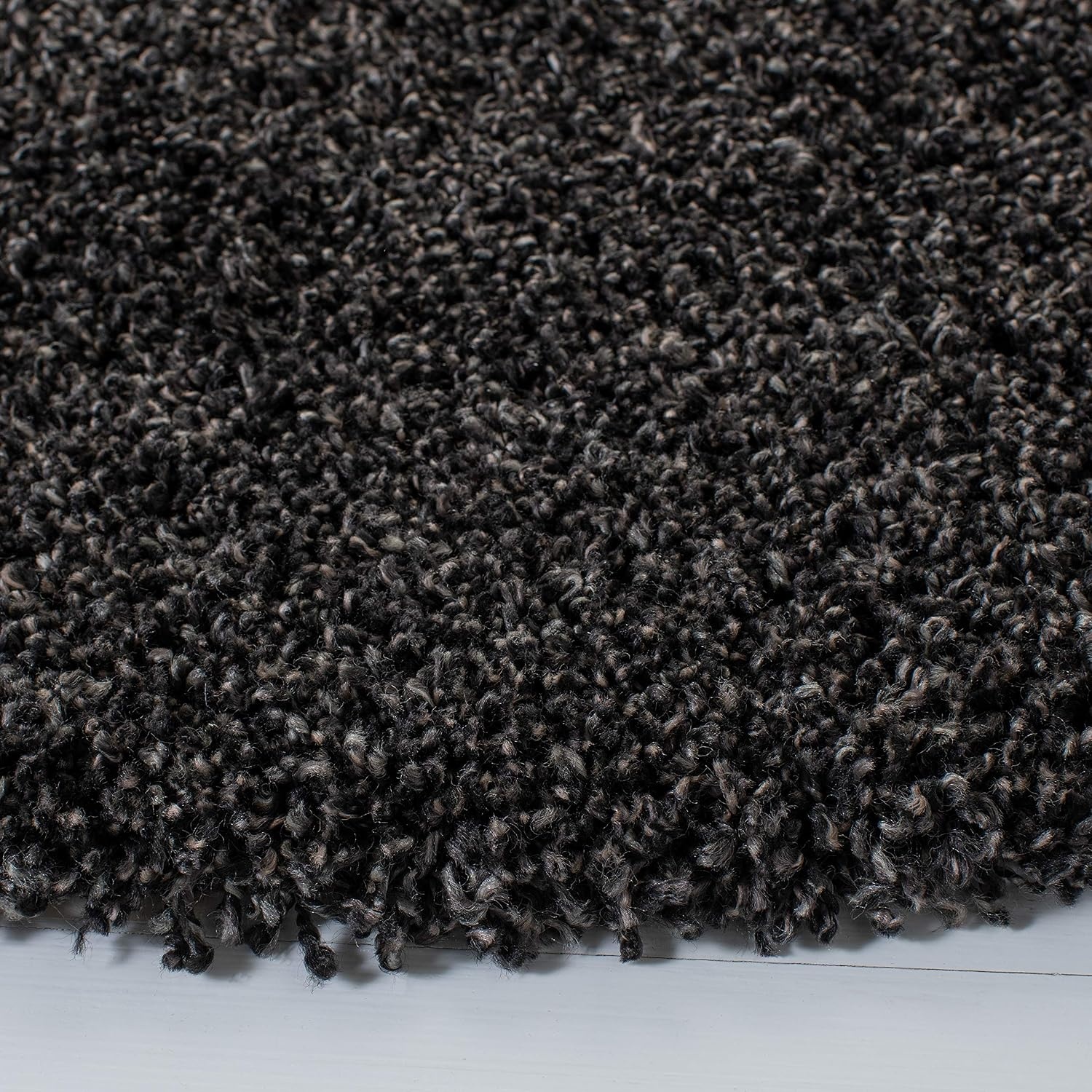 image:imageSAFAVIEH Area Rug 8x10 Evolution Shag Collection Large Grey Solid Design NonShedding amp Easy Cleaning Ultra Plush Thick Pile Ideal for Living Room Bedroom Dining Space EVO520FCharcoal