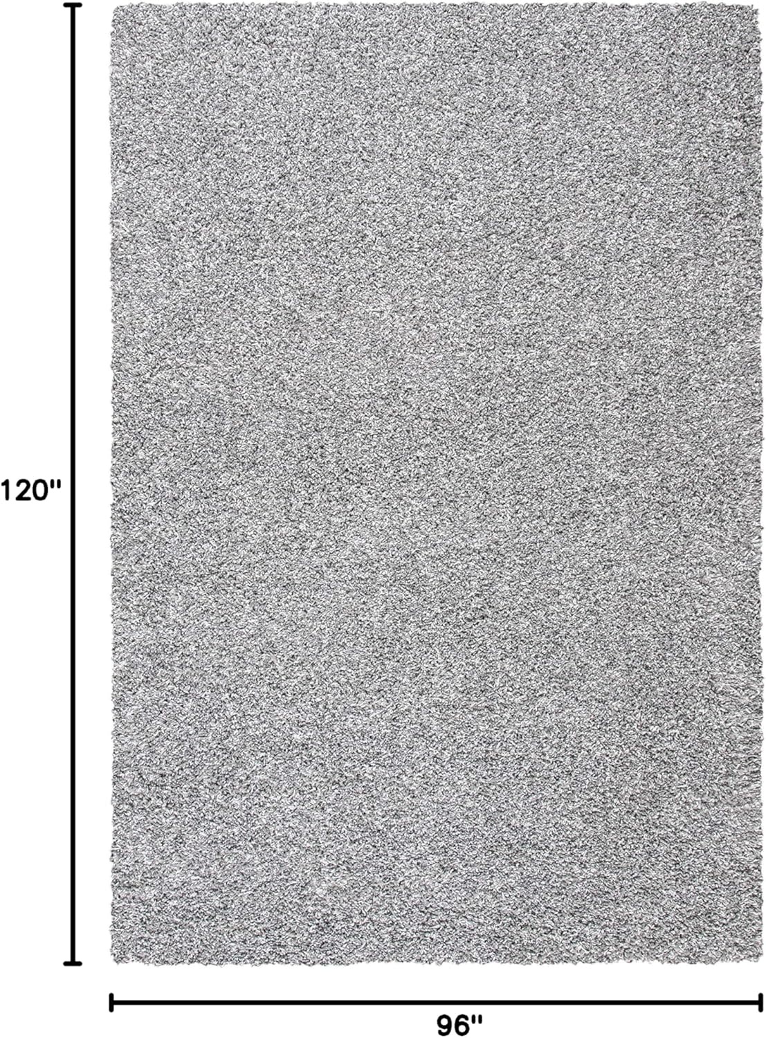image:imageSAFAVIEH Area Rug 8x10 Evolution Shag Collection Large Grey Solid Design NonShedding amp Easy Cleaning Ultra Plush Thick Pile Ideal for Living Room Bedroom Dining Space EVO520FGrey
