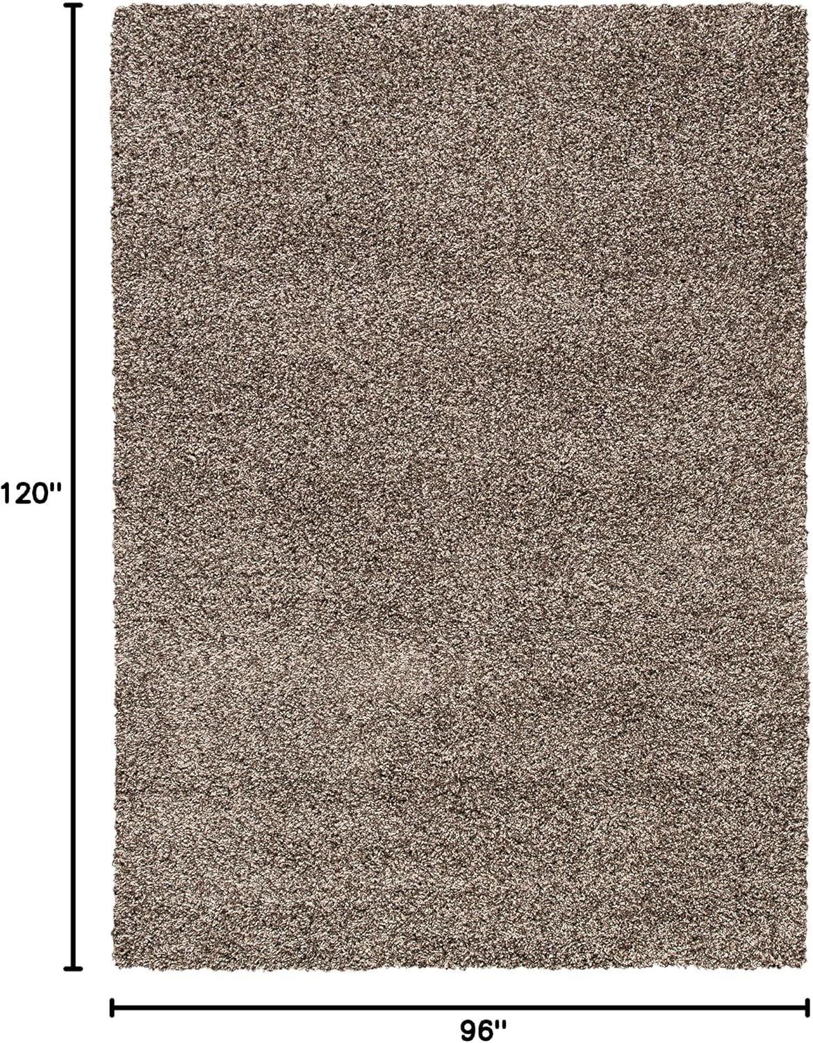 image:imageSAFAVIEH Area Rug 8x10 Evolution Shag Collection Large Grey Solid Design NonShedding amp Easy Cleaning Ultra Plush Thick Pile Ideal for Living Room Bedroom Dining Space EVO520FBrown