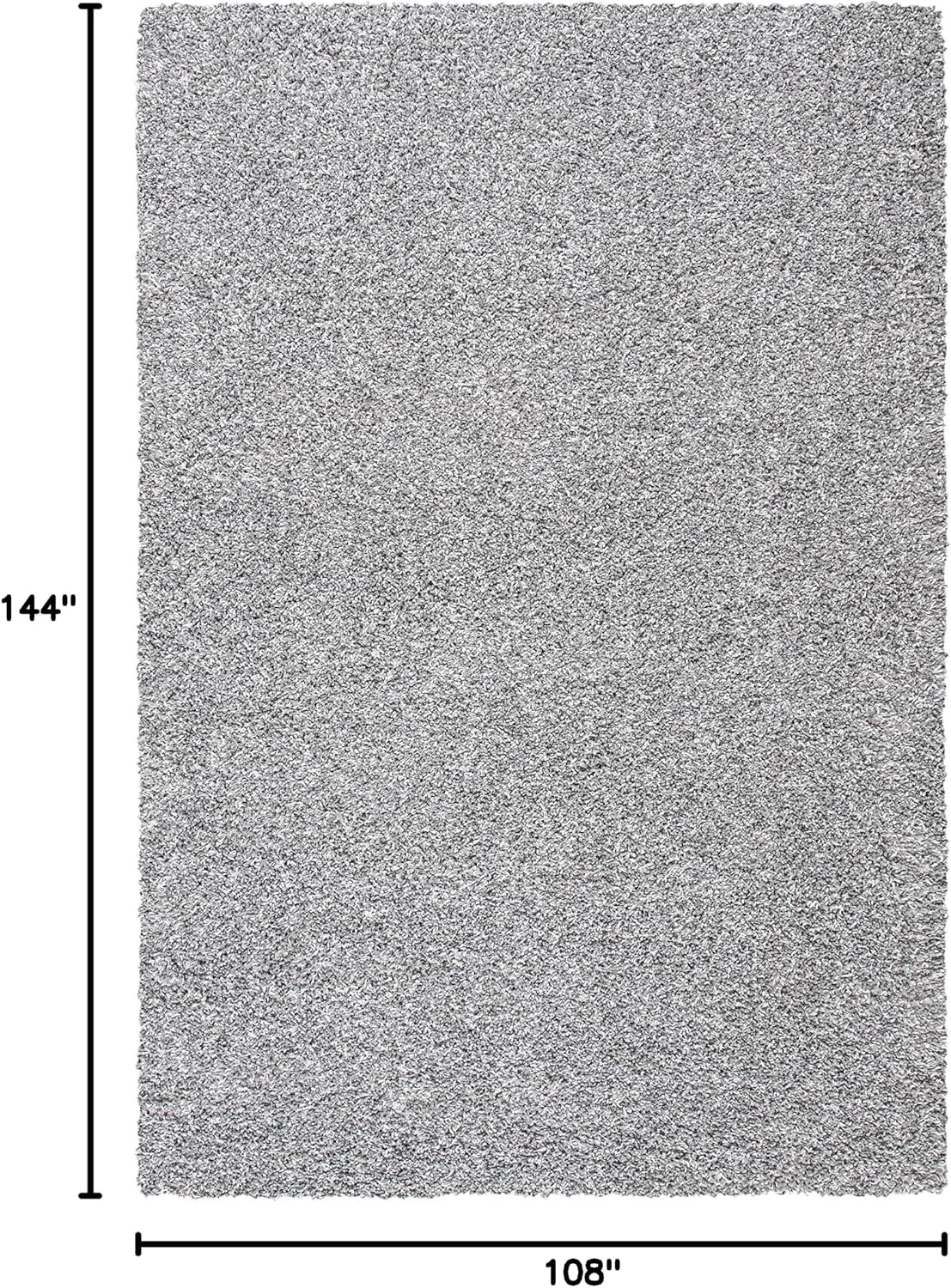 image:imageSAFAVIEH Area Rug 8x10 Evolution Shag Collection Large Grey Solid Design NonShedding amp Easy Cleaning Ultra Plush Thick Pile Ideal for Living Room Bedroom Dining Space EVO520FGrey