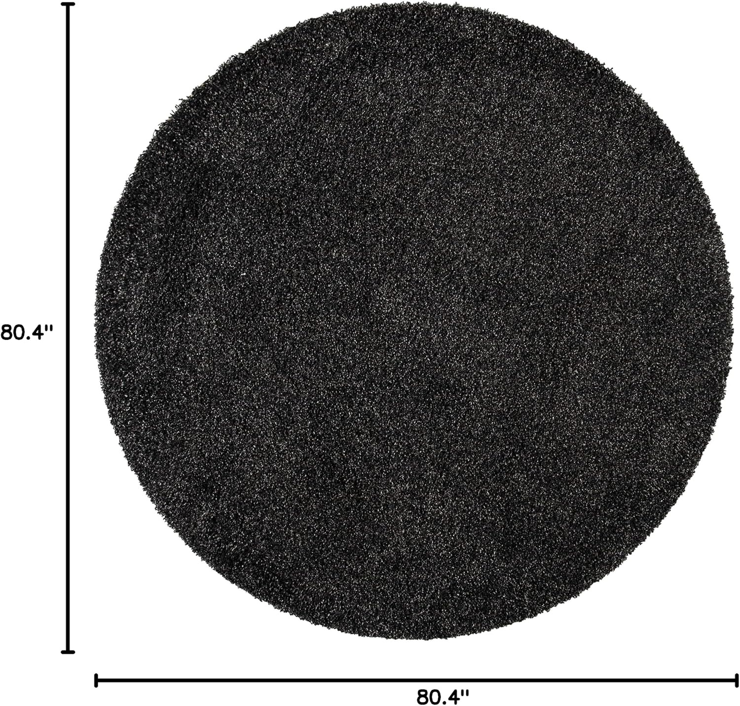 image:imageSAFAVIEH Area Rug 8x10 Evolution Shag Collection Large Grey Solid Design NonShedding amp Easy Cleaning Ultra Plush Thick Pile Ideal for Living Room Bedroom Dining Space EVO520FCharcoal