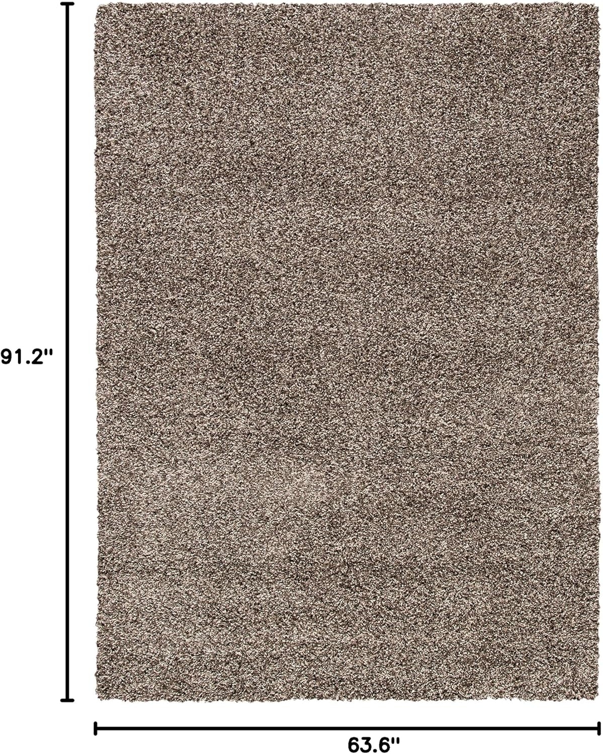 image:imageSAFAVIEH Area Rug 8x10 Evolution Shag Collection Large Grey Solid Design NonShedding amp Easy Cleaning Ultra Plush Thick Pile Ideal for Living Room Bedroom Dining Space EVO520FBrown