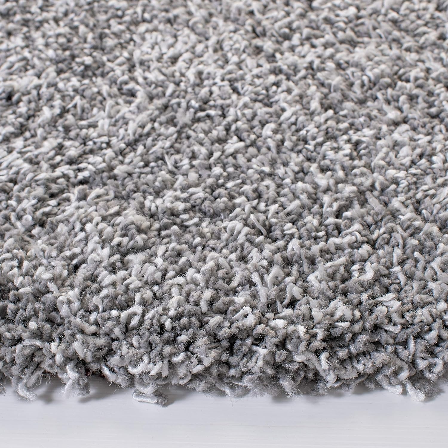 image:imageSAFAVIEH Area Rug 8x10 Evolution Shag Collection Large Grey Solid Design NonShedding amp Easy Cleaning Ultra Plush Thick Pile Ideal for Living Room Bedroom Dining Space EVO520FGrey