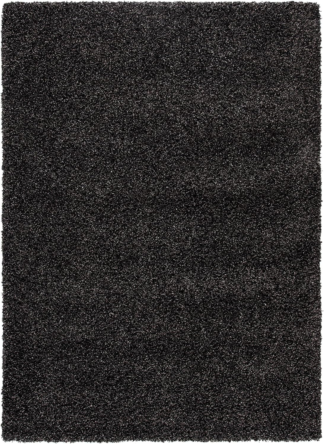 image:imageSAFAVIEH Area Rug 8x10 Evolution Shag Collection Large Grey Solid Design NonShedding amp Easy Cleaning Ultra Plush Thick Pile Ideal for Living Room Bedroom Dining Space EVO520FCharcoal
