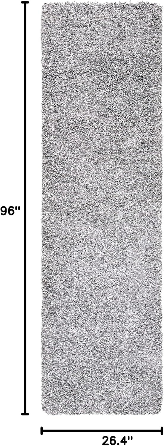 image:imageSAFAVIEH Area Rug 8x10 Evolution Shag Collection Large Grey Solid Design NonShedding amp Easy Cleaning Ultra Plush Thick Pile Ideal for Living Room Bedroom Dining Space EVO520FGrey