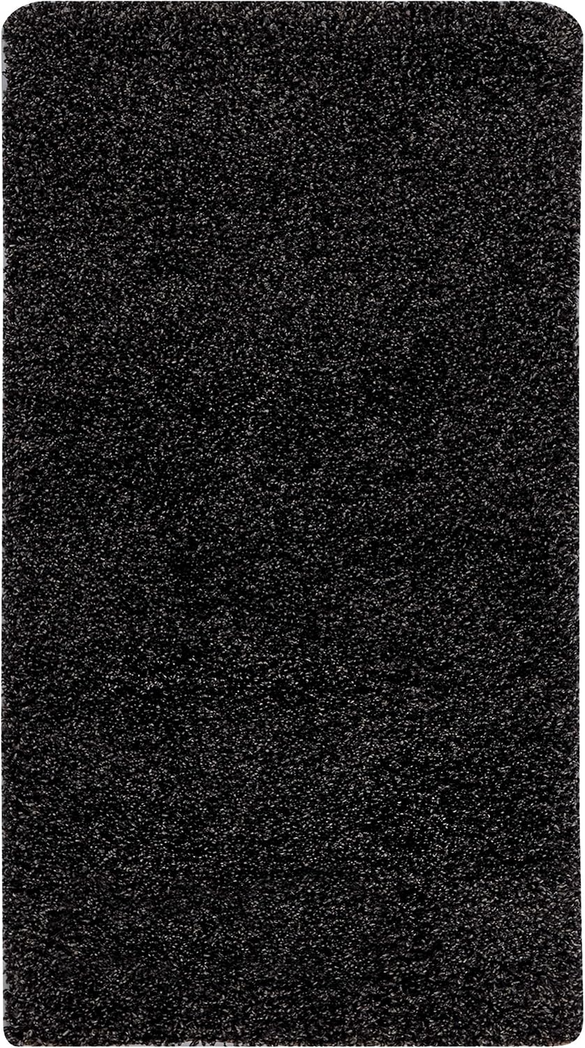 image:imageSAFAVIEH Area Rug 8x10 Evolution Shag Collection Large Grey Solid Design NonShedding amp Easy Cleaning Ultra Plush Thick Pile Ideal for Living Room Bedroom Dining Space EVO520FCharcoal