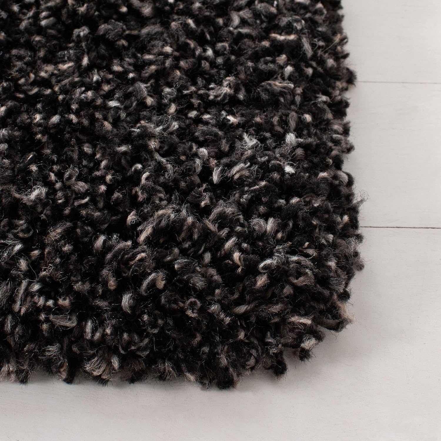 image:imageSAFAVIEH Area Rug 8x10 Evolution Shag Collection Large Grey Solid Design NonShedding amp Easy Cleaning Ultra Plush Thick Pile Ideal for Living Room Bedroom Dining Space EVO520FCharcoal