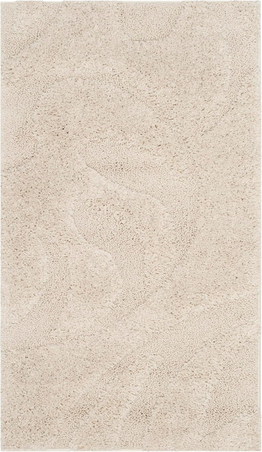 image:imageSAFAVIEH Area Rug 8x10 Florida Shag Collection Large Cream amp Blue Scroll Design NonShedding amp Easy Cleaning Plush Thick Pile Ideal for Living Room Bedroom Dining Space SG4681165Creme