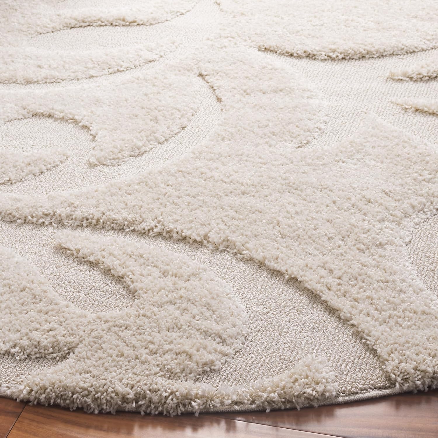 image:imageSAFAVIEH Area Rug 8x10 Florida Shag Collection Large Cream amp Blue Scroll Design NonShedding amp Easy Cleaning Plush Thick Pile Ideal for Living Room Bedroom Dining Space SG4681165Creme