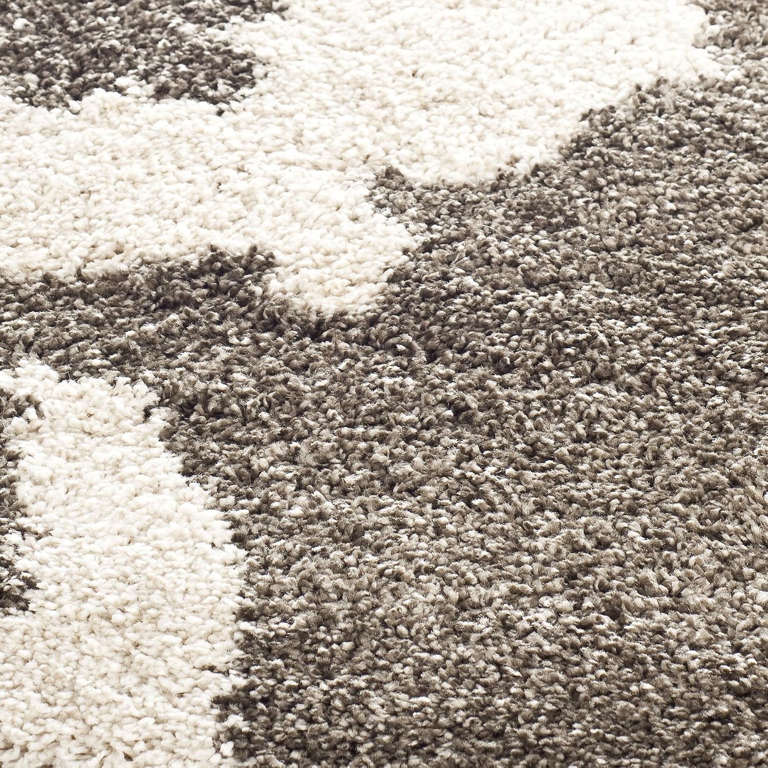 image:imageSAFAVIEH Area Rug 8x10 Florida Shag Collection Large Smoke amp Beige Floral Design NonShedding amp Easy Cleaning Plush Thick Pile Ideal for Living Room Bedroom Dining Space SG4587913