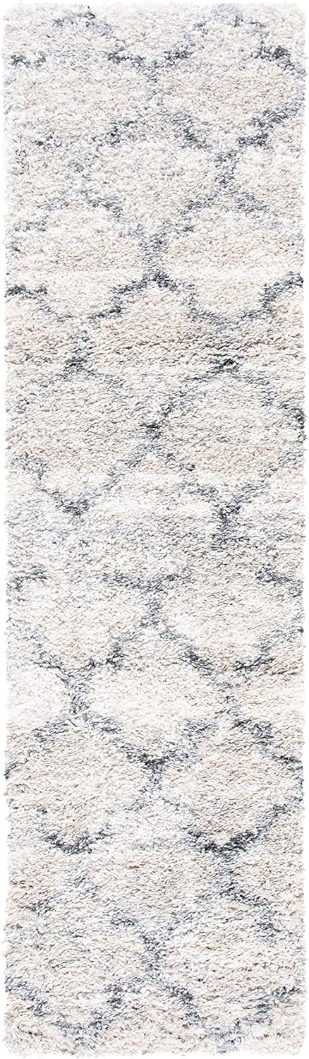 image:imageSAFAVIEH Area Rug 8x10 Fontana Shag Collection Large Grey amp Ivory Modern Design NonShedding amp Easy Cleaning Ultra Plush Thick Pile Ideal for Living Room Bedroom Dining Space FNT888FGreyIvory