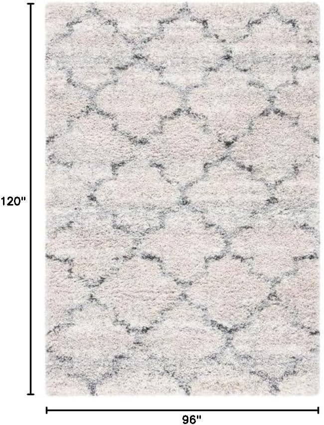 image:imageSAFAVIEH Area Rug 8x10 Fontana Shag Collection Large Grey amp Ivory Modern Design NonShedding amp Easy Cleaning Ultra Plush Thick Pile Ideal for Living Room Bedroom Dining Space FNT888FGreyIvory